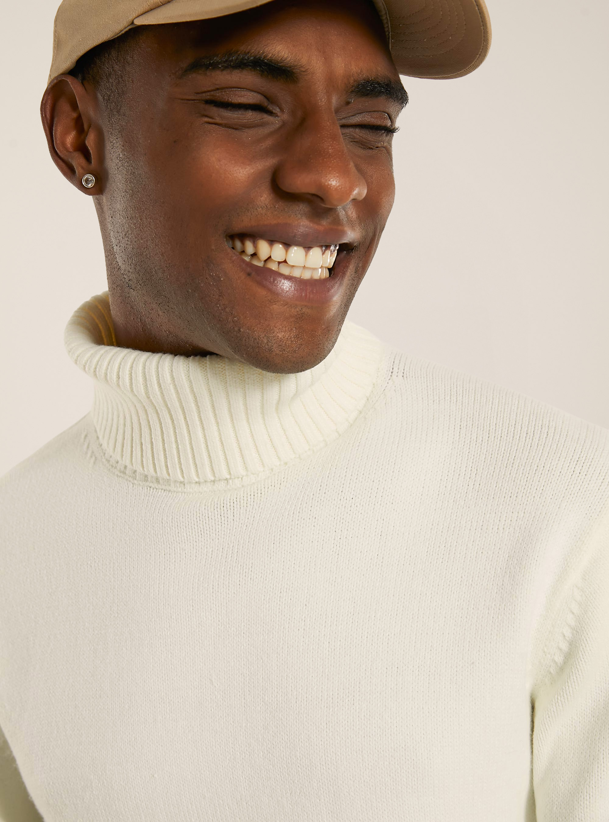 Maglione collo alto, WH2 WHITE