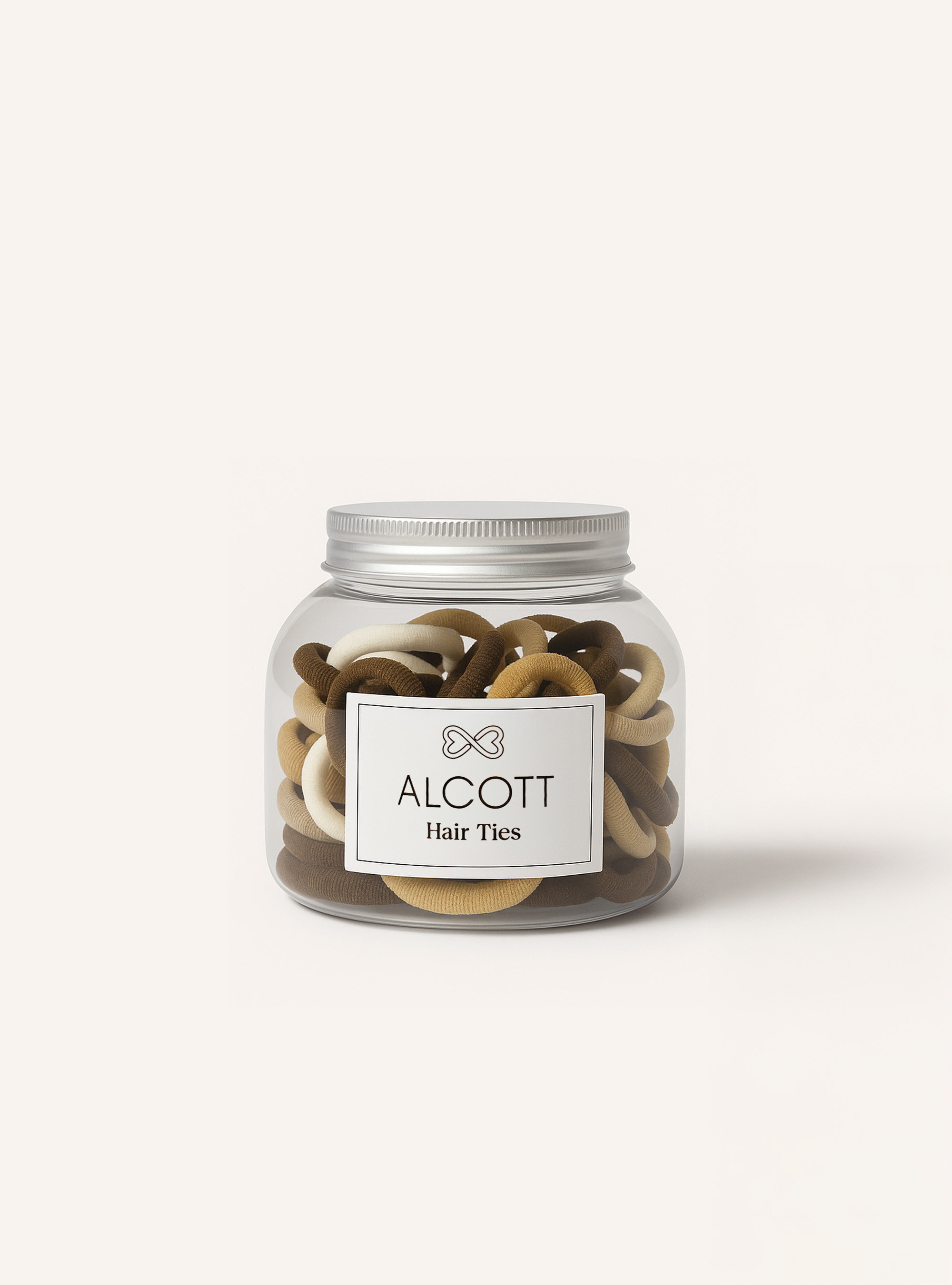 Elastiques pour cheveux, BR2 BROWN MEDIUM