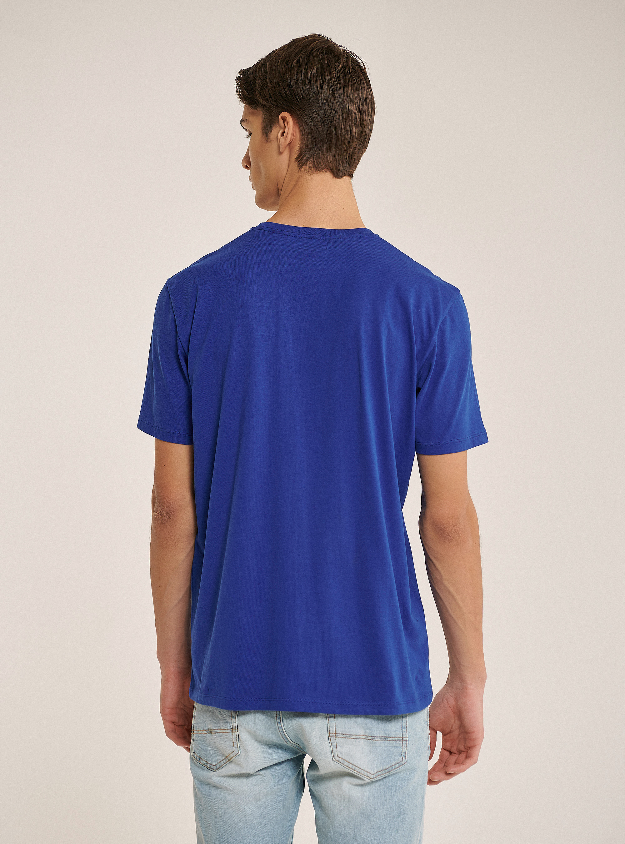 Cotton basic T-shirt, C2227 ROYALE