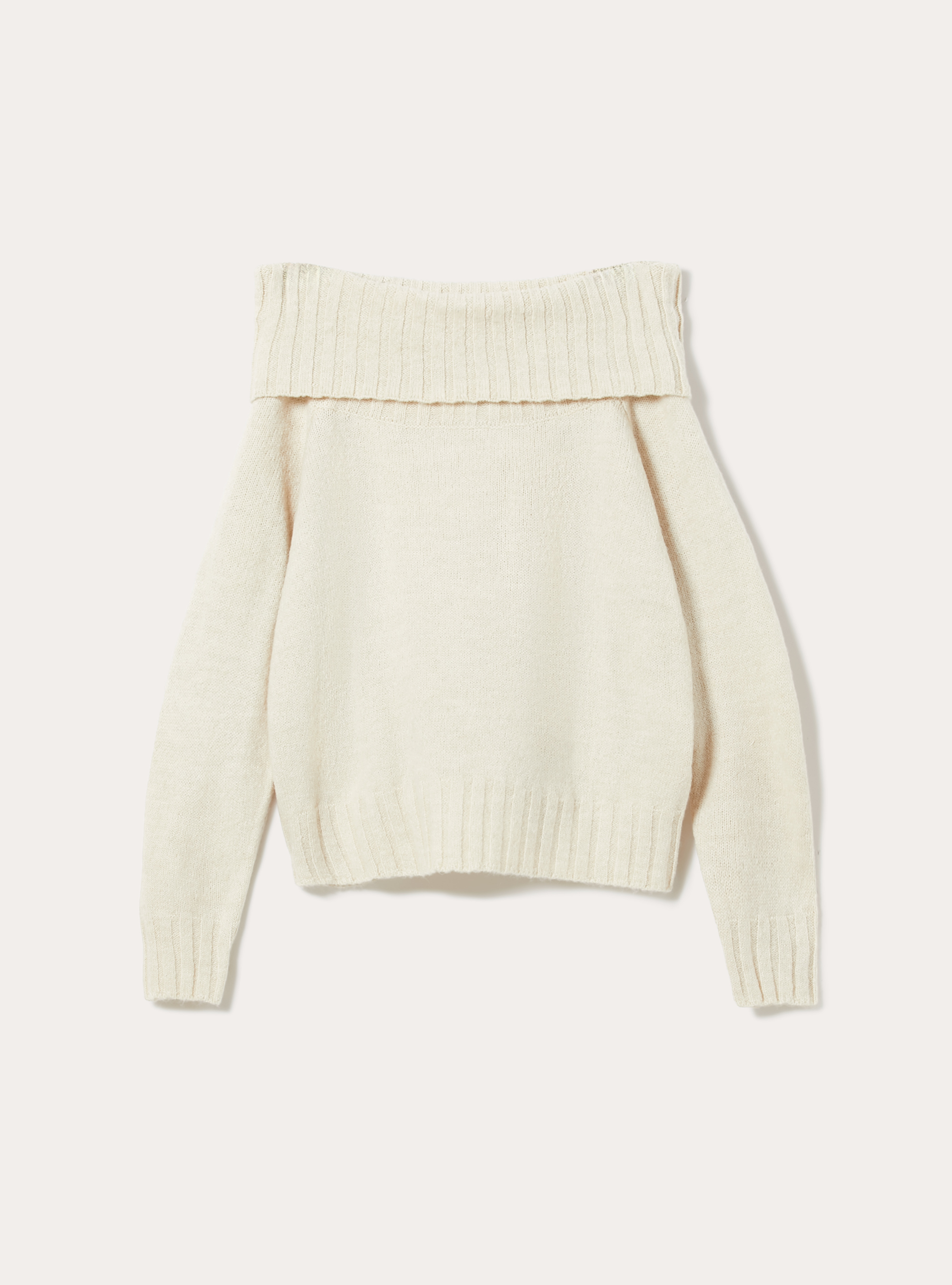 Maglia con spalle scoperte bardot, CR2 CREAM MEDIUM