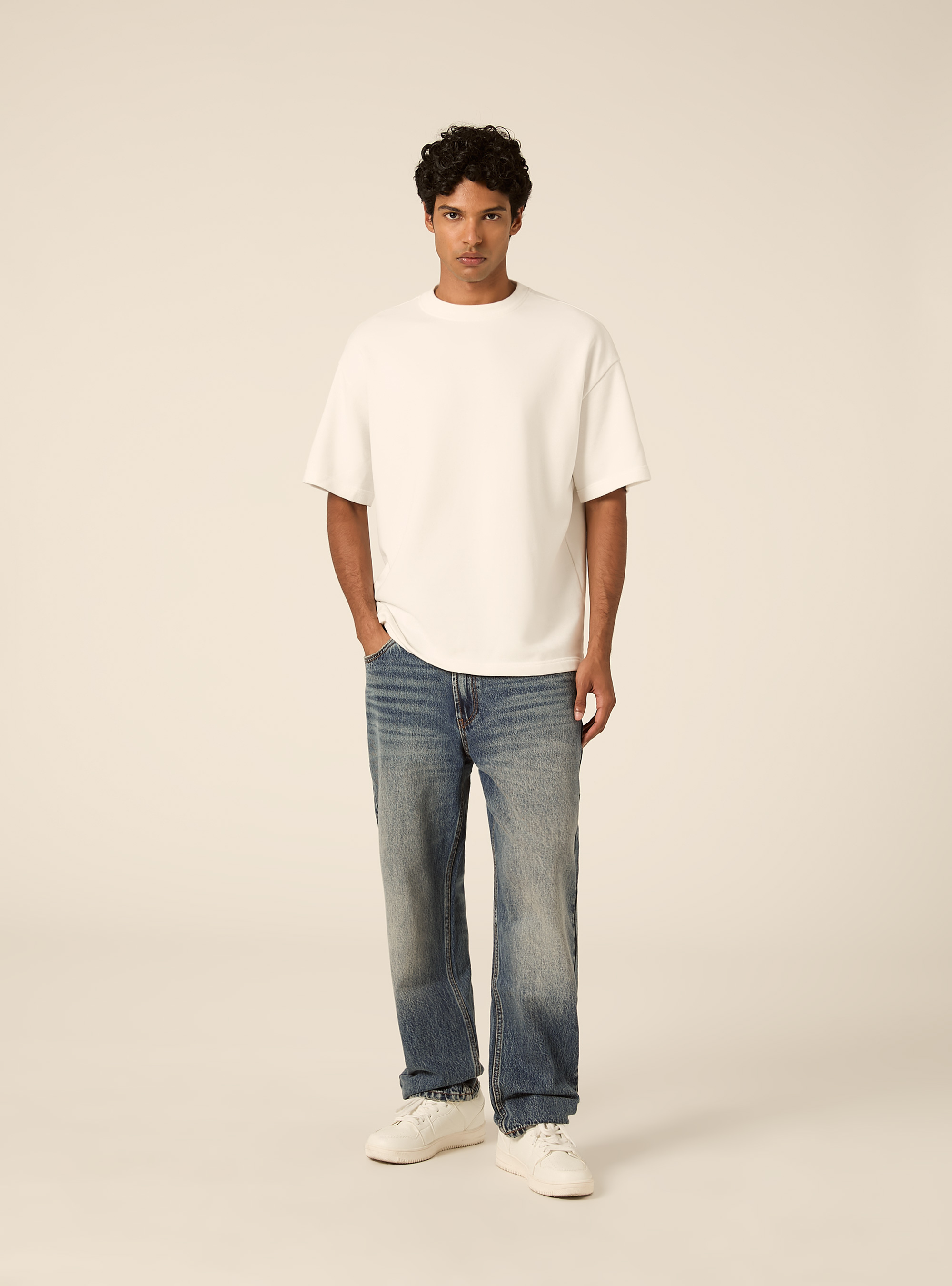 Vaqueros tapered fit, D101 BLUE MED OVERDYE