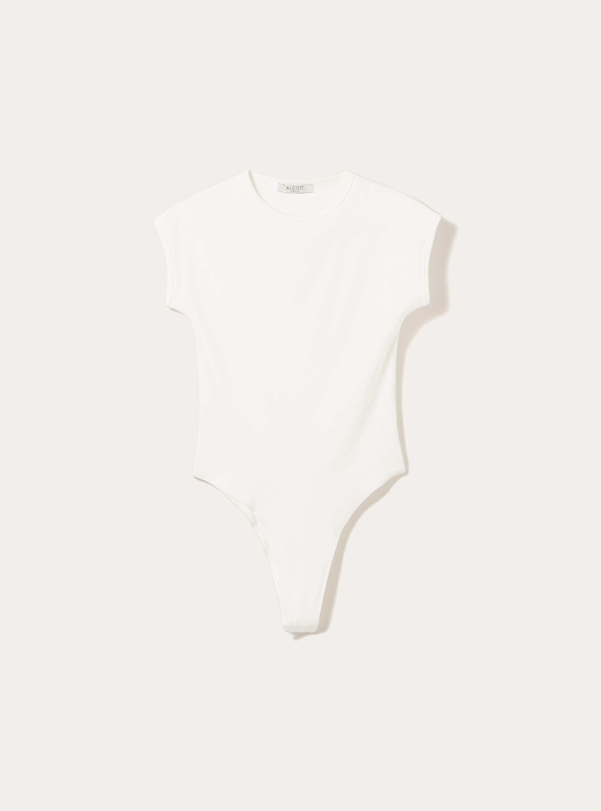 Body aus gerippter Stretch-Baumwolle, WH2 WHITE