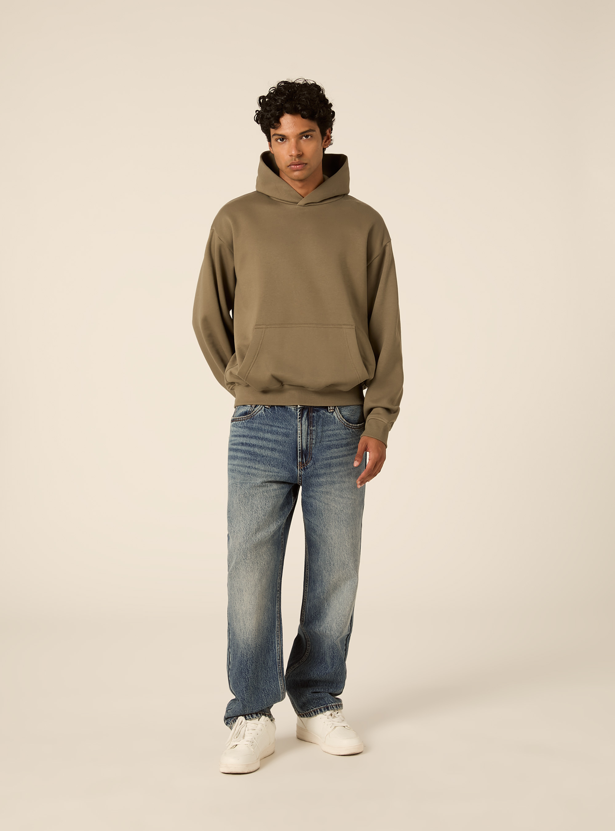 Felpa con cappuccio boxy fit, KY2 KAKY MEDIUM