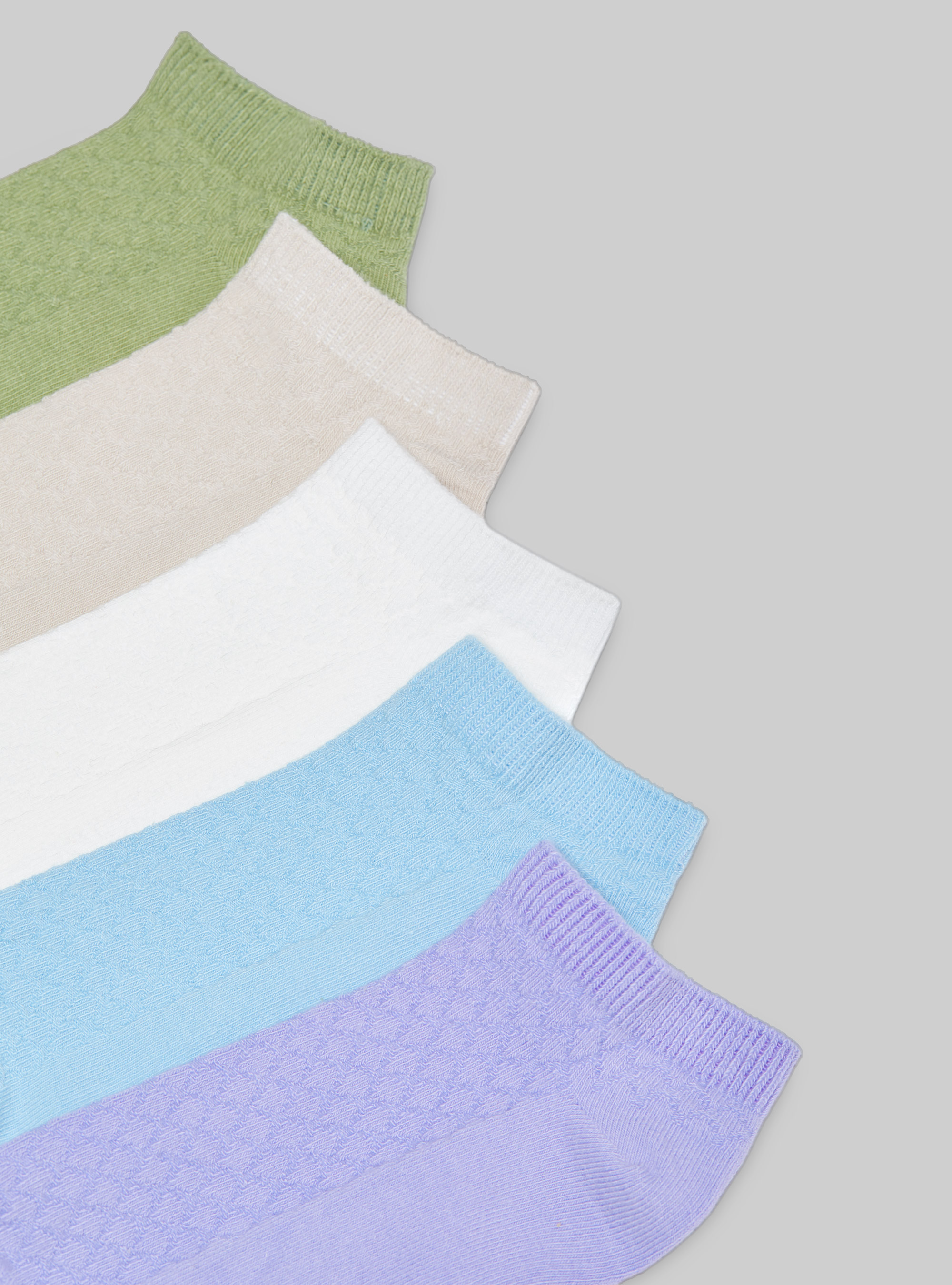 Set of 5 pairs of socks, MULTICOLOR