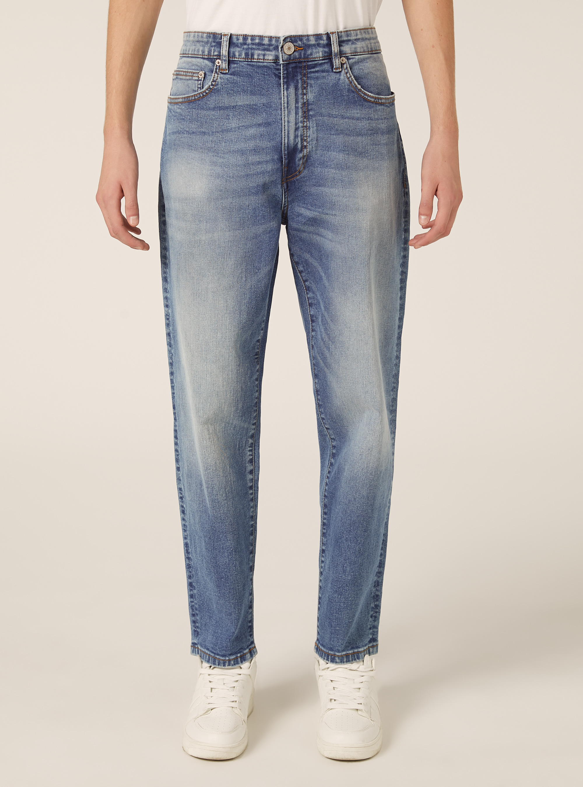 Jeans coupe décontractée, D003 MEDIUM BLUE