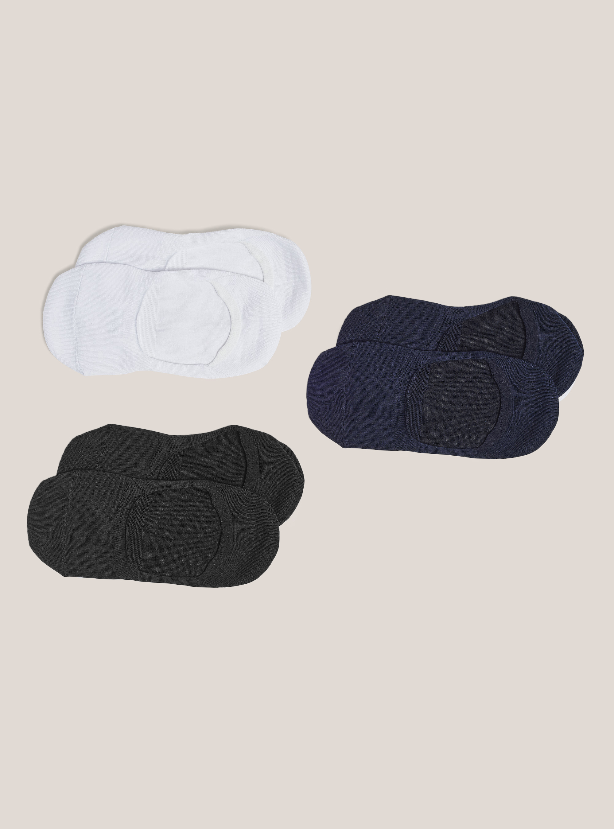 Set 3 pairs of footsies socks, MULTICOLORE