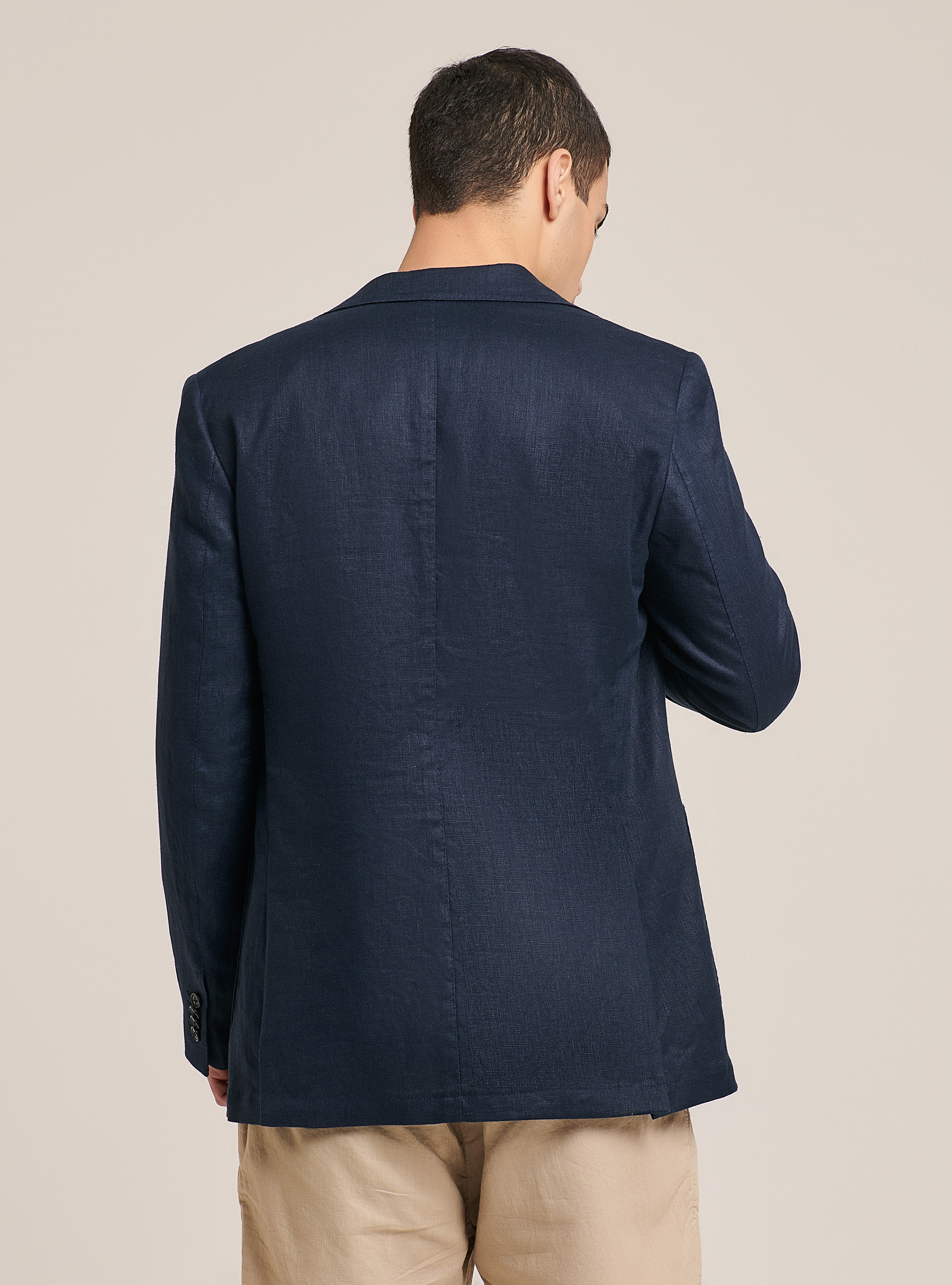 Linen Jacket, BLUE NAVY