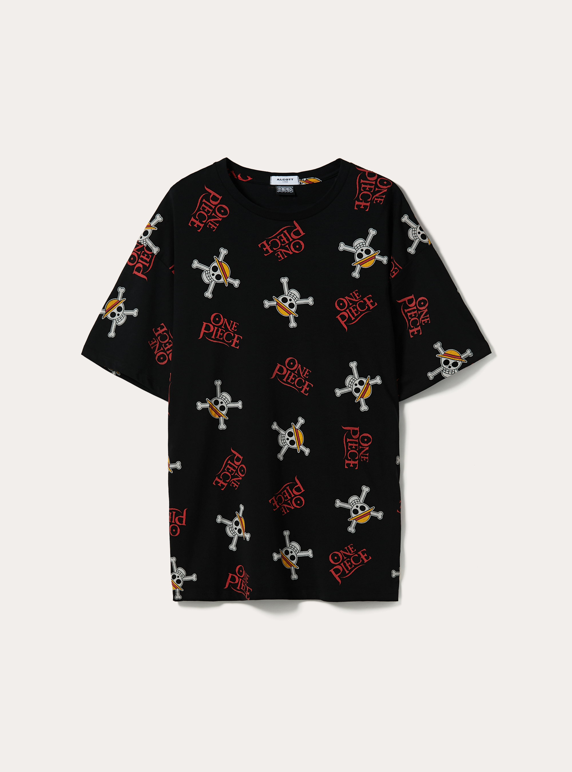 One Piece / Camiseta Alcott all over, BK1 BLACK