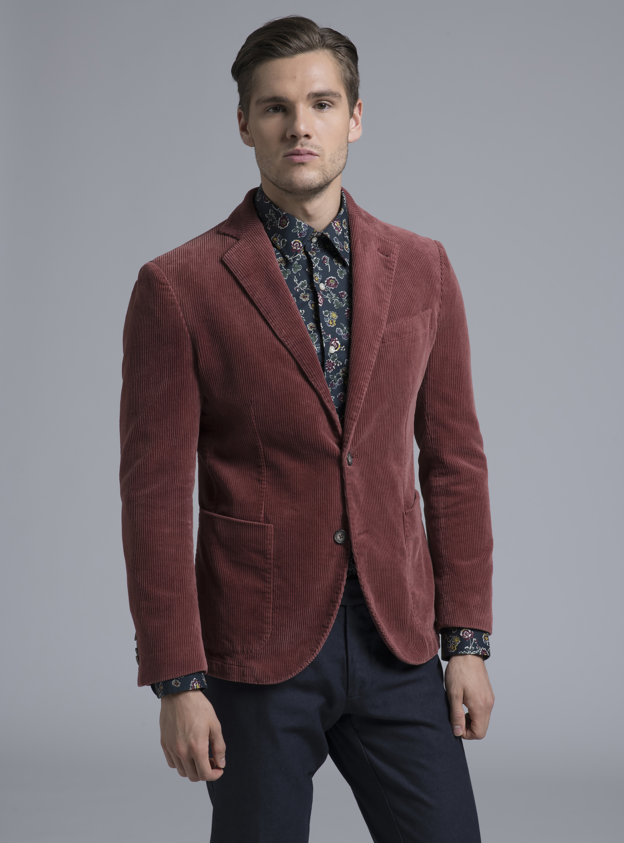 Giacca in velluto, ARANCIONE SCURO