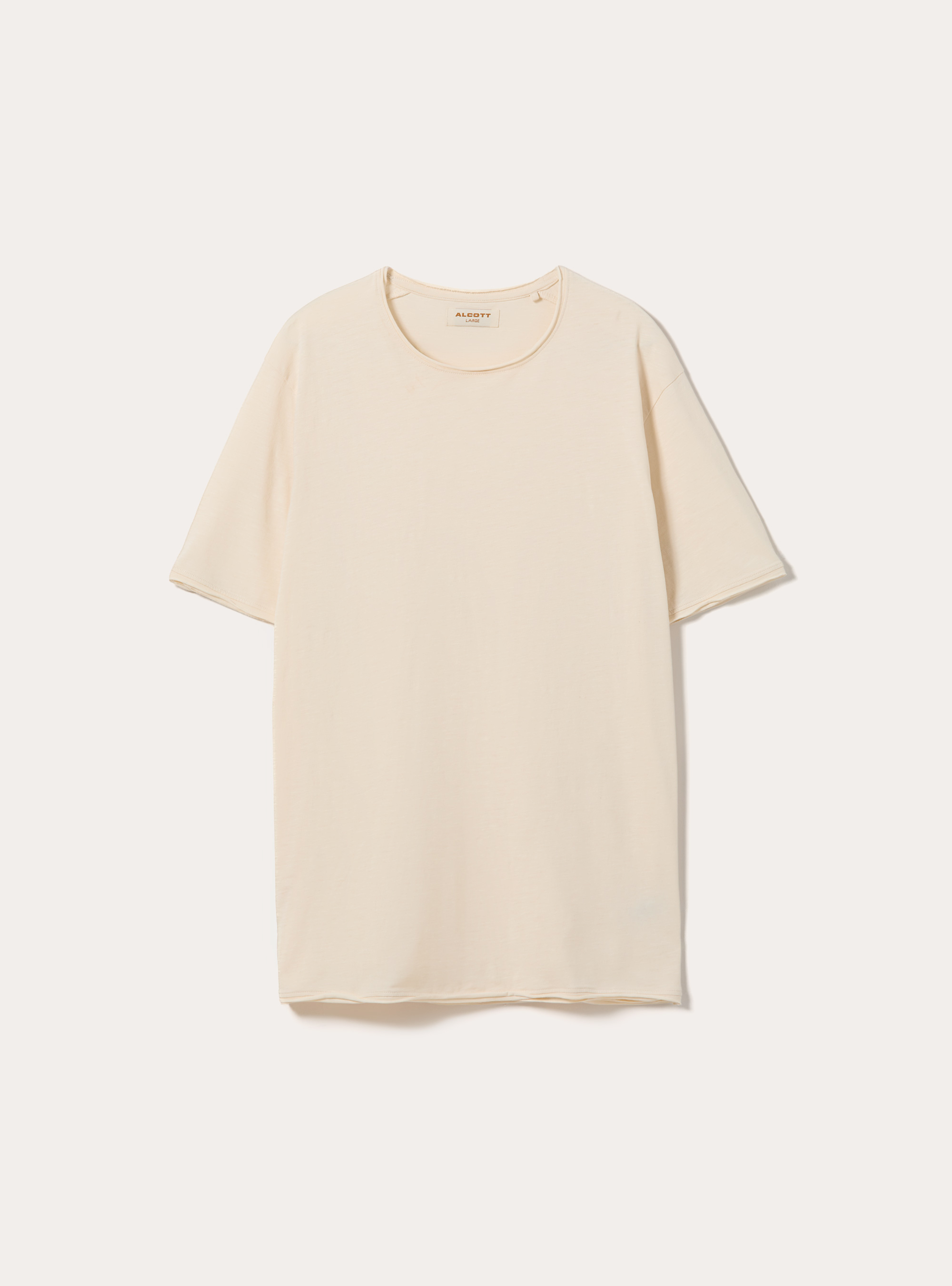 T-shirt slub tinta unita, CR3 CREAM LIGHT