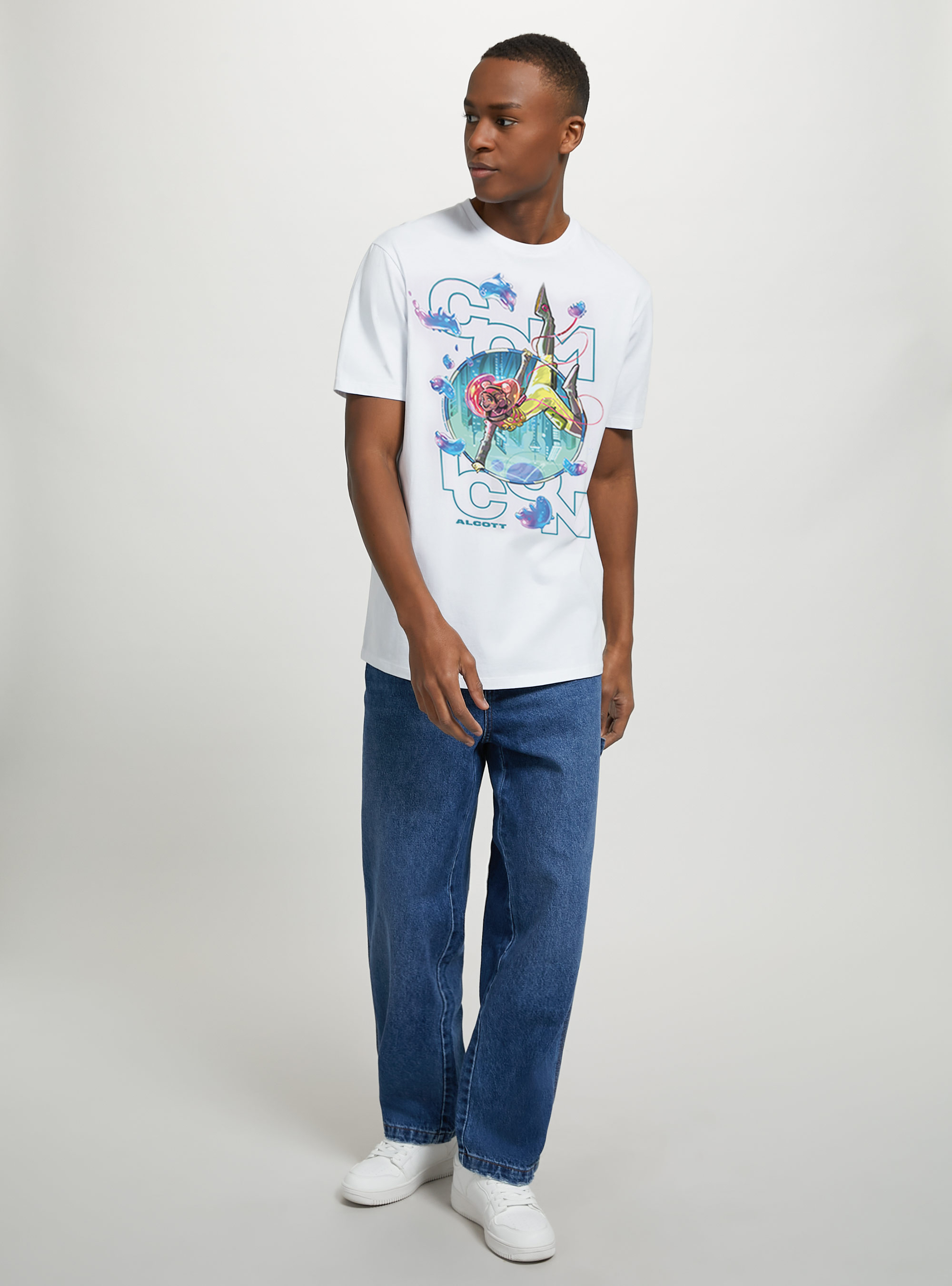 Official T-shirt Alcott x Comicon, SA2 SAND MEDIUM