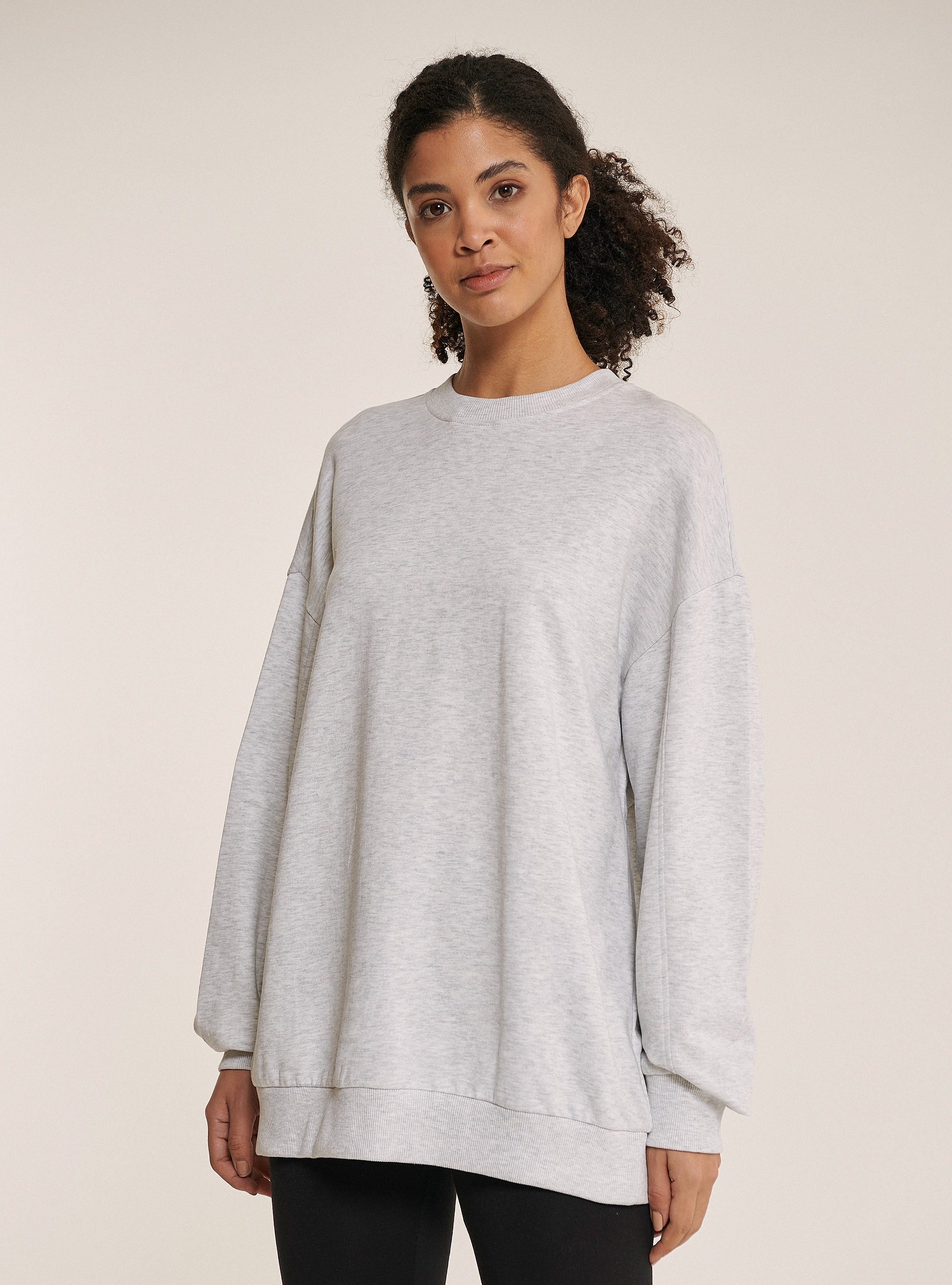 Sweatshirt basique oversize, C148 ICE MELANGE