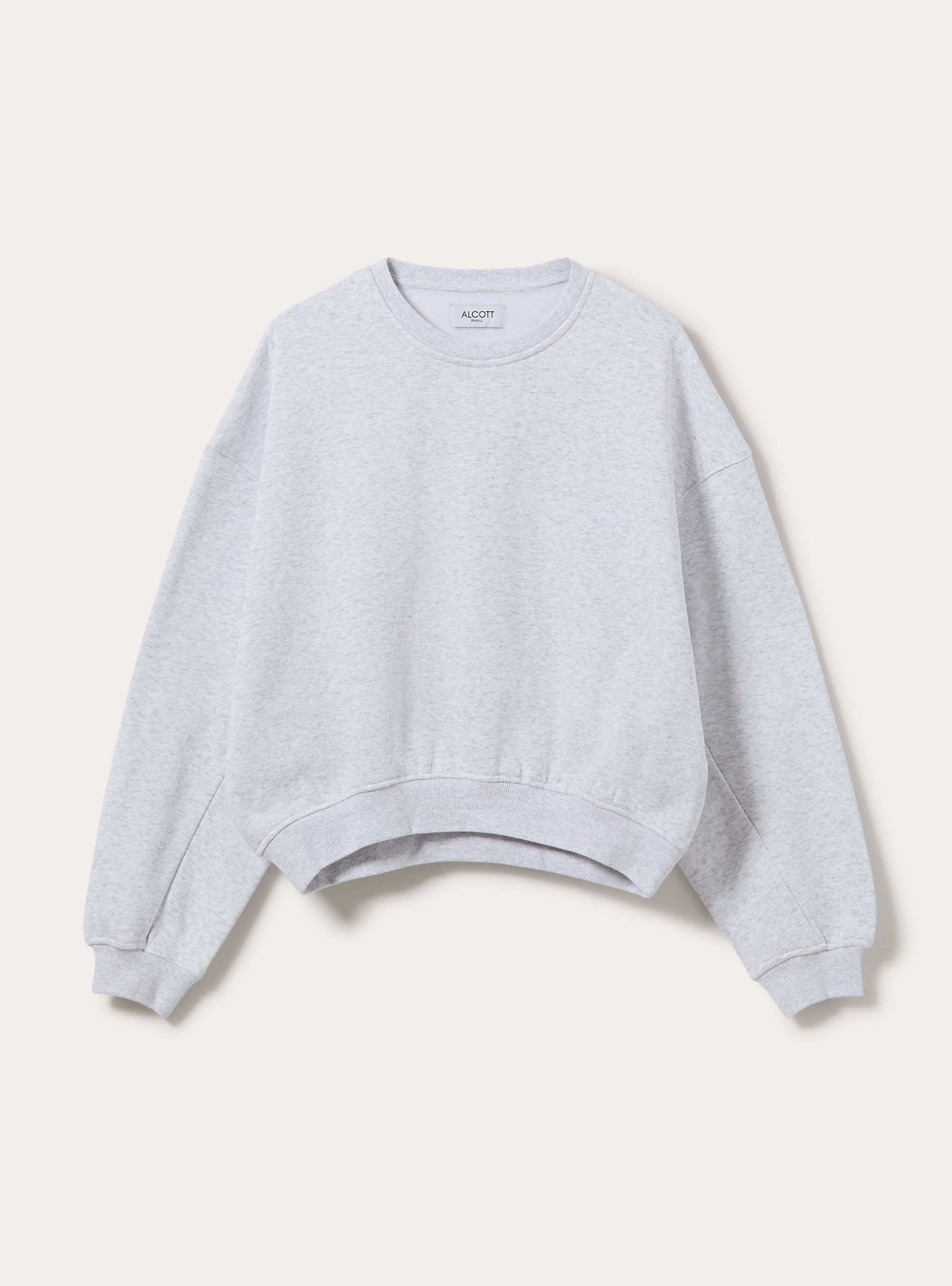 Felpa girocollo, MGY3 GREY MEL LIGHT
