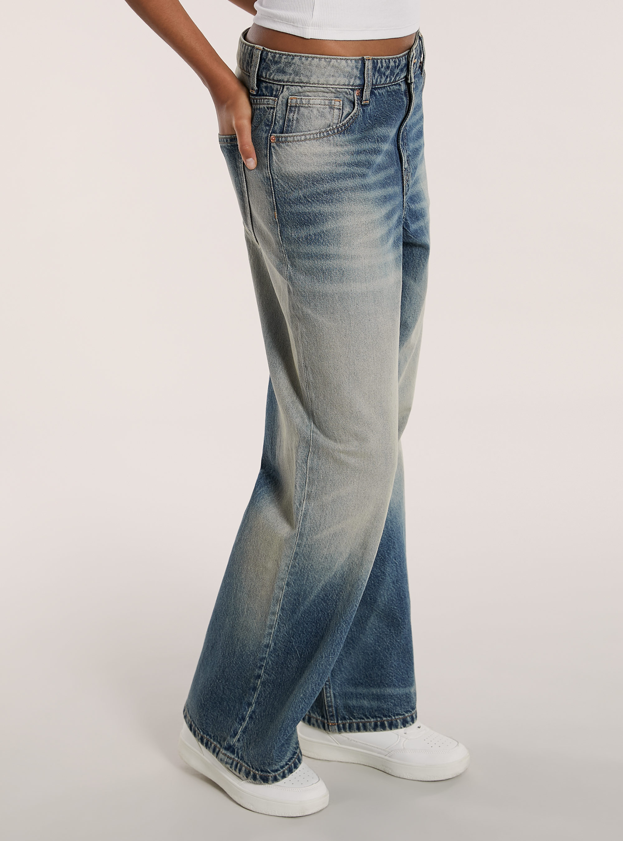 Baggy fit jeans, D004 MEDIUM LIGHT BLUE