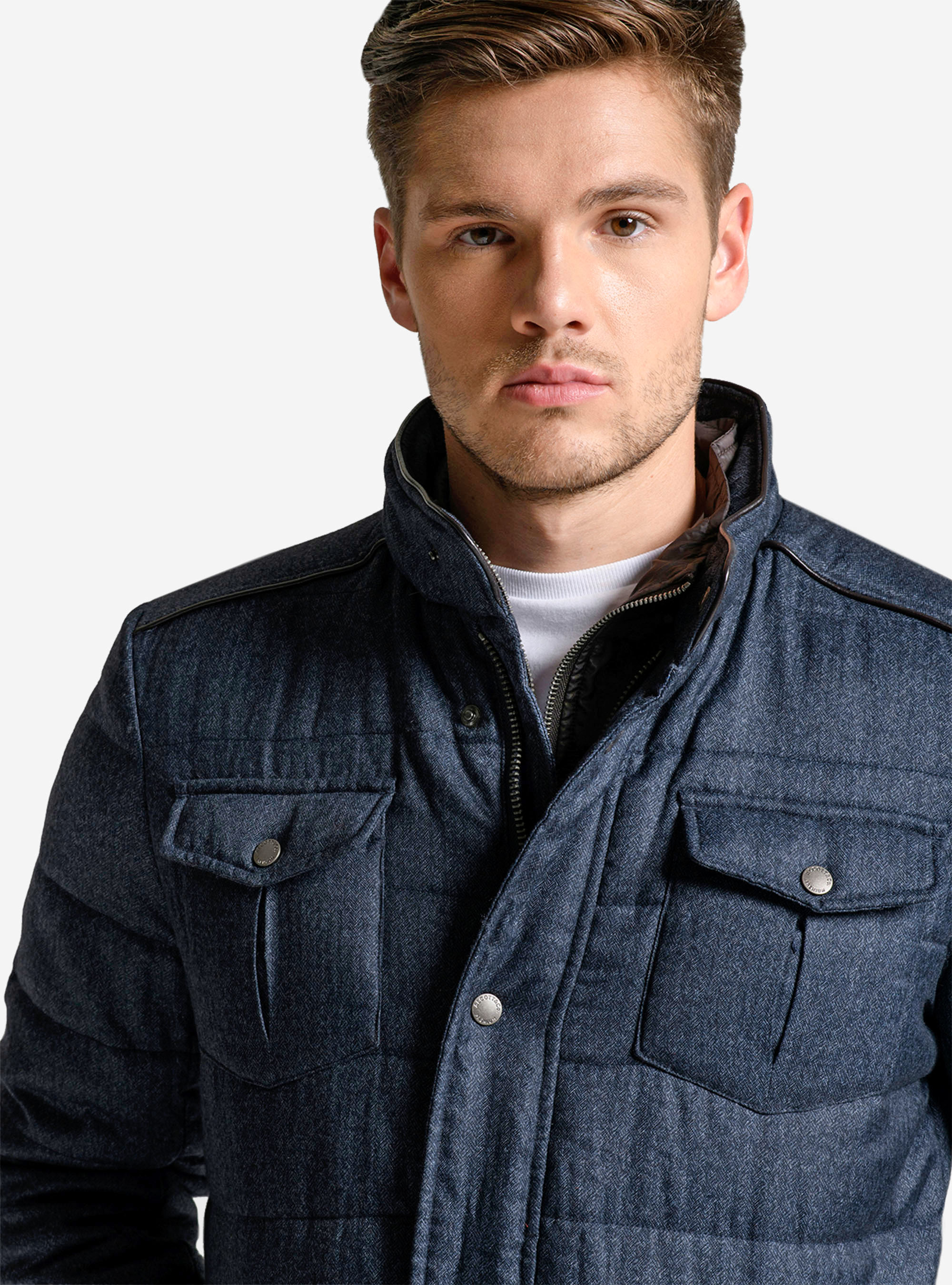 Giubbotto con gilet interno staccabile, BLU MARINO