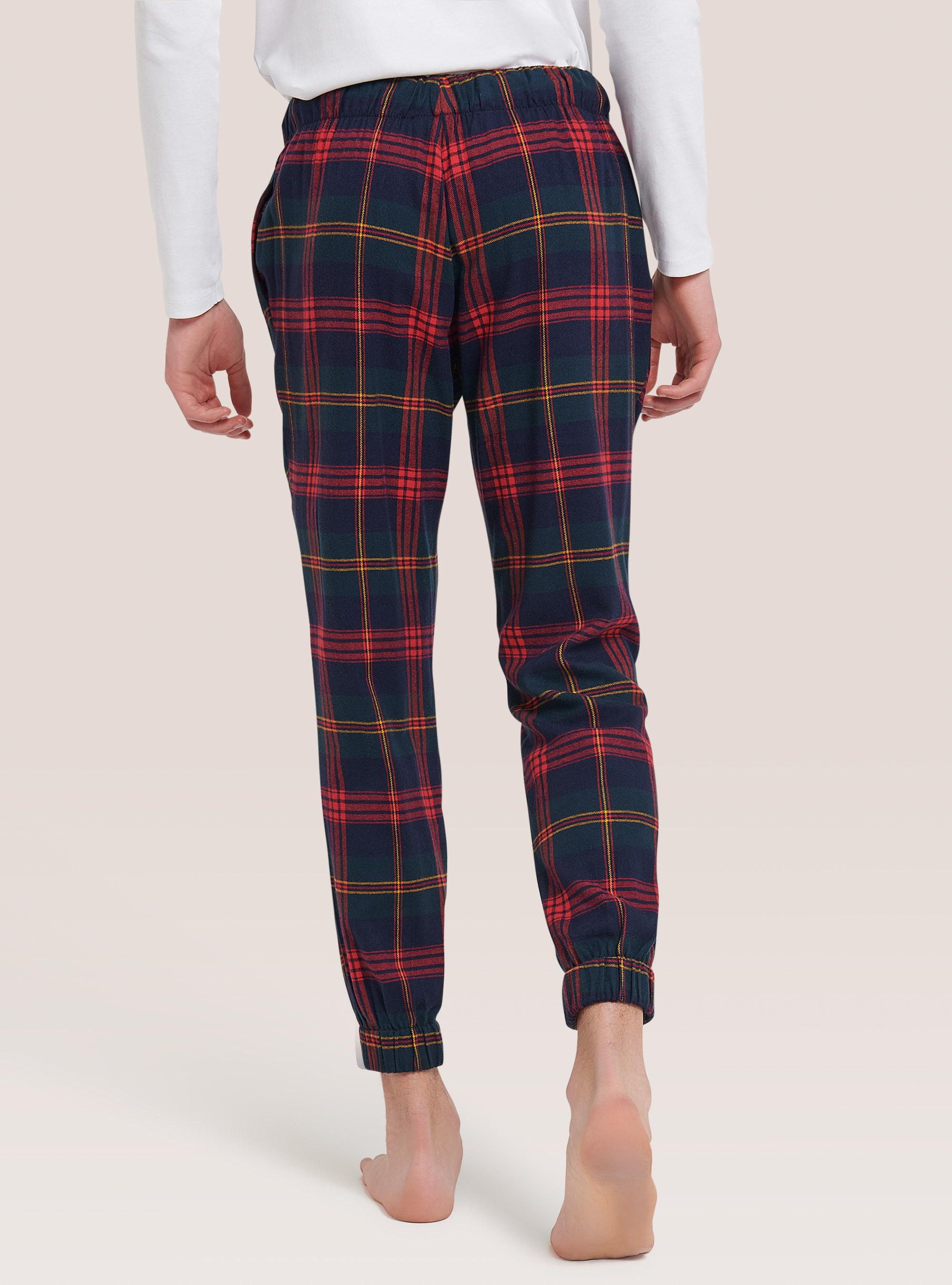 Tartan pyjama trousers, NA1 NAVY DARK
