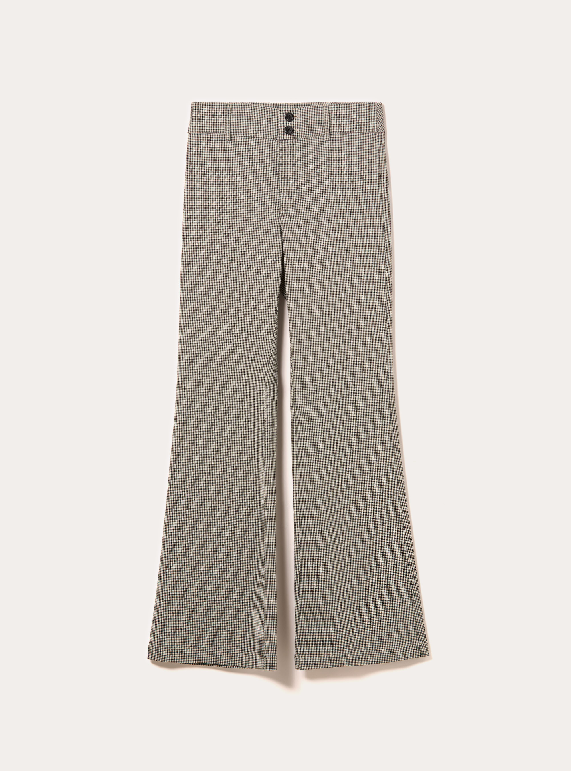 Pantaloni flare fit fantasia, BG2 BEIGE MEDIUM