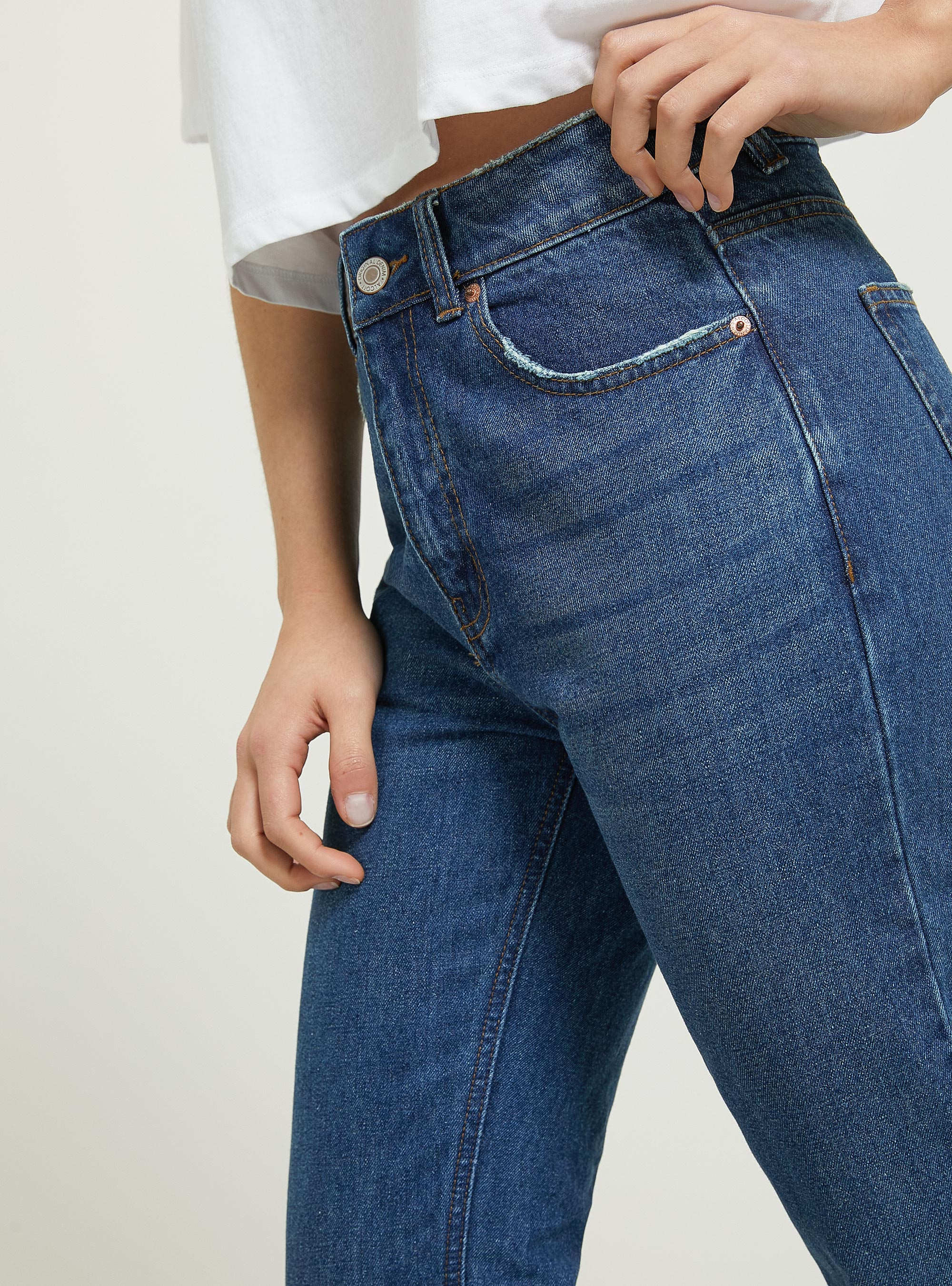 Bootcut jeans, D003 MEDIUM BLUE