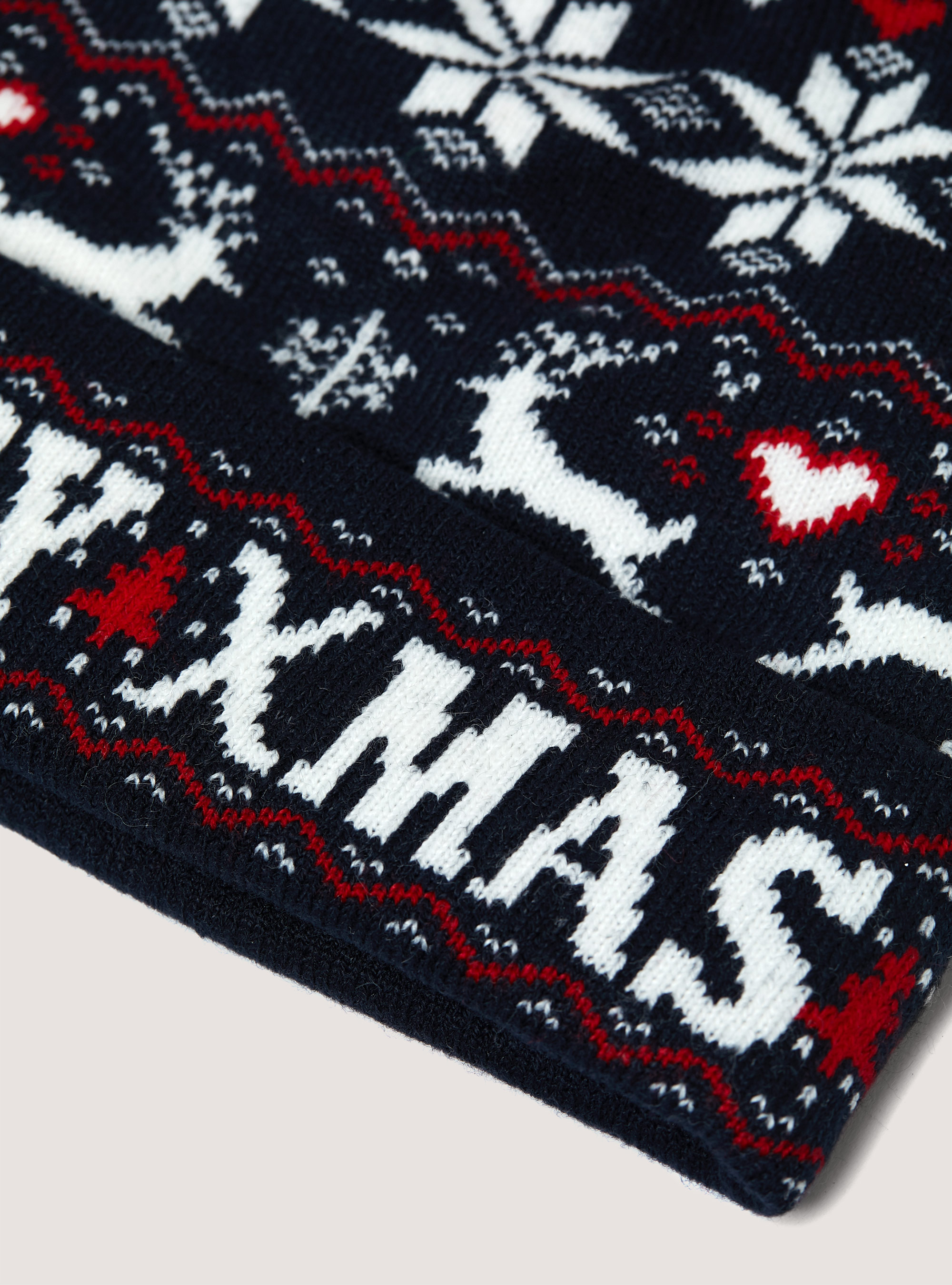 Cappello con pon pon Christmas Family Collection, NA1 NAVY DARK