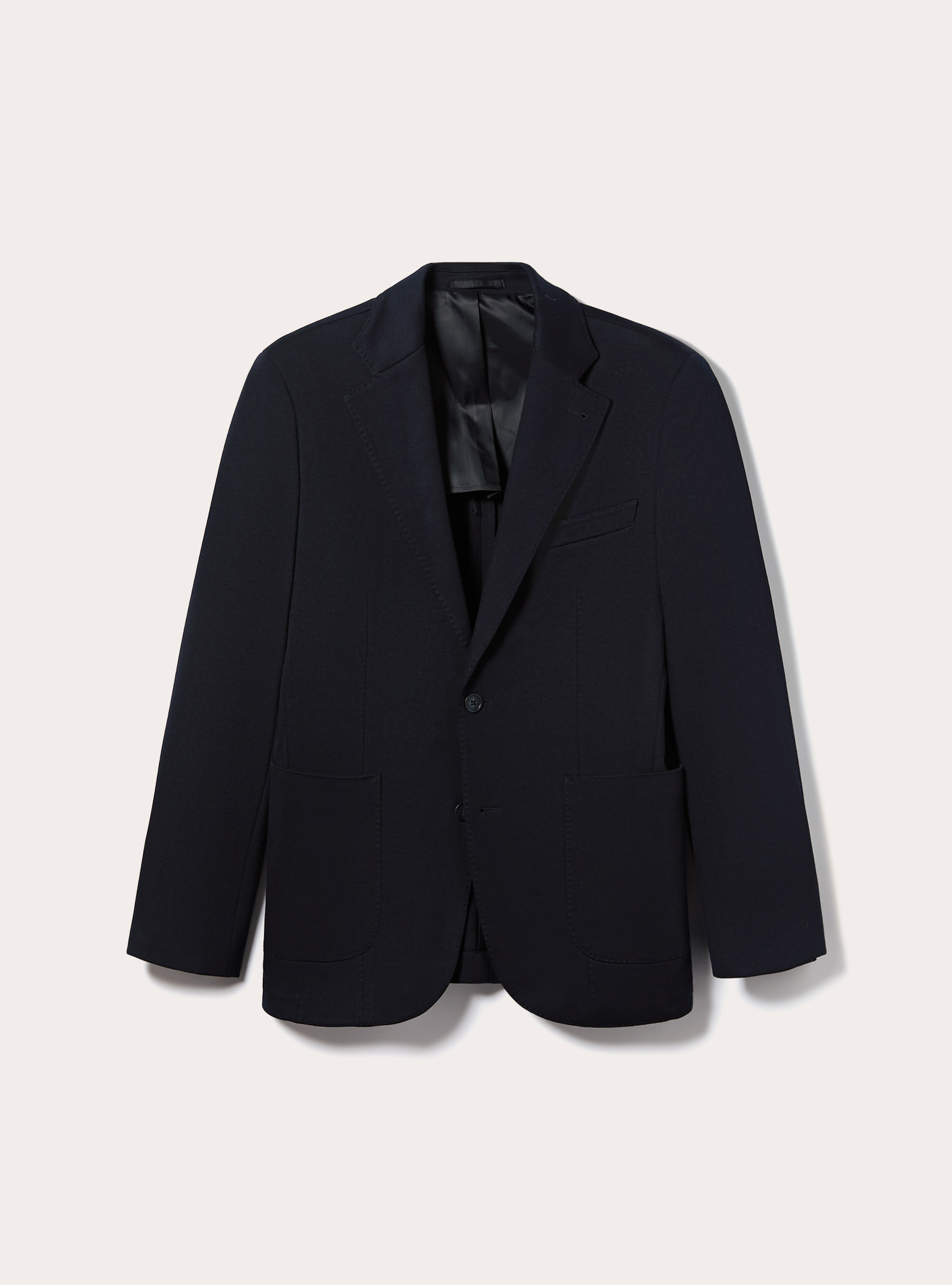 Giacca monopetto con texture a nido d'ape, NA1 NAVY DARK