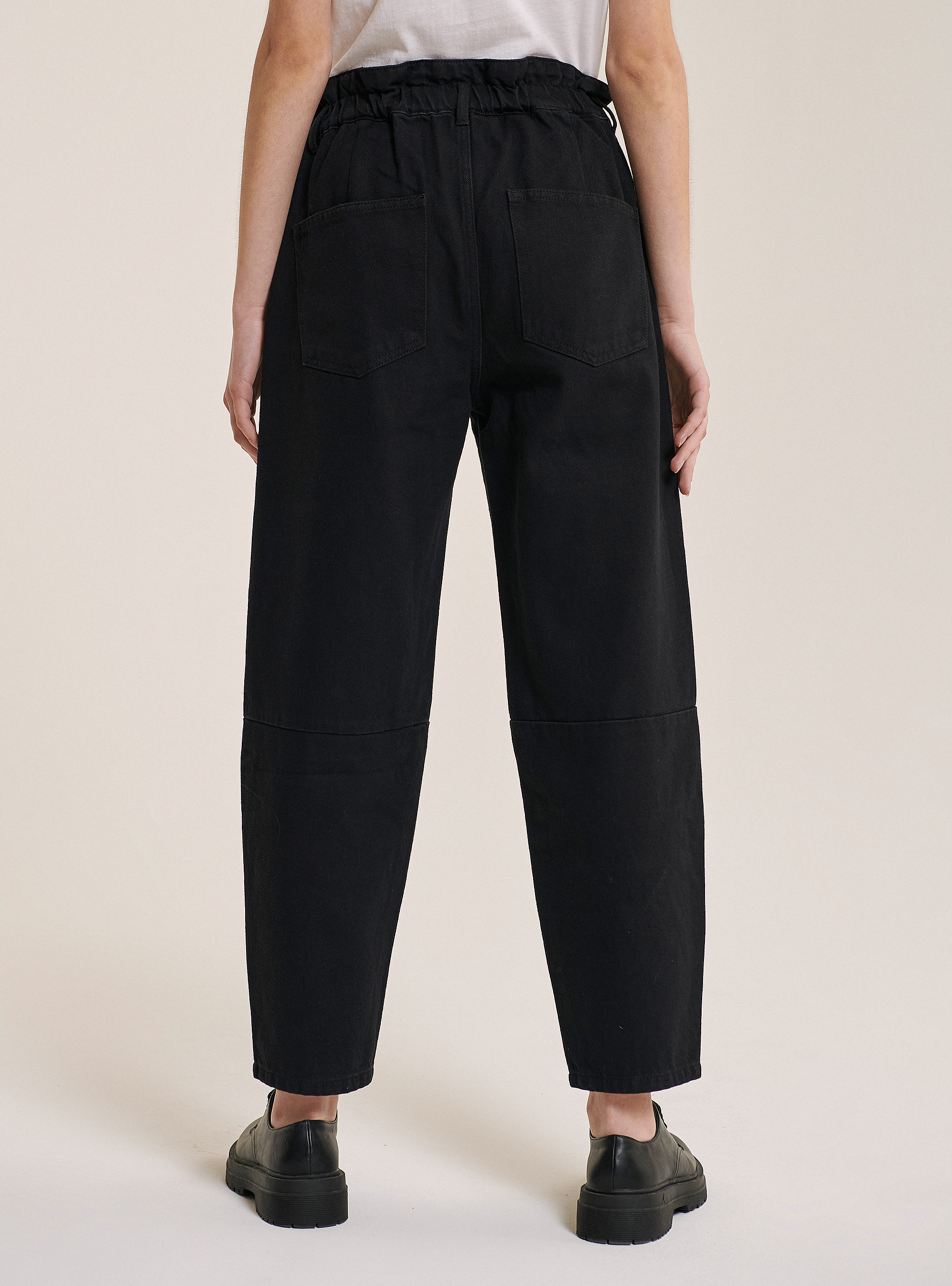 Jeans balloon fit, BLACK