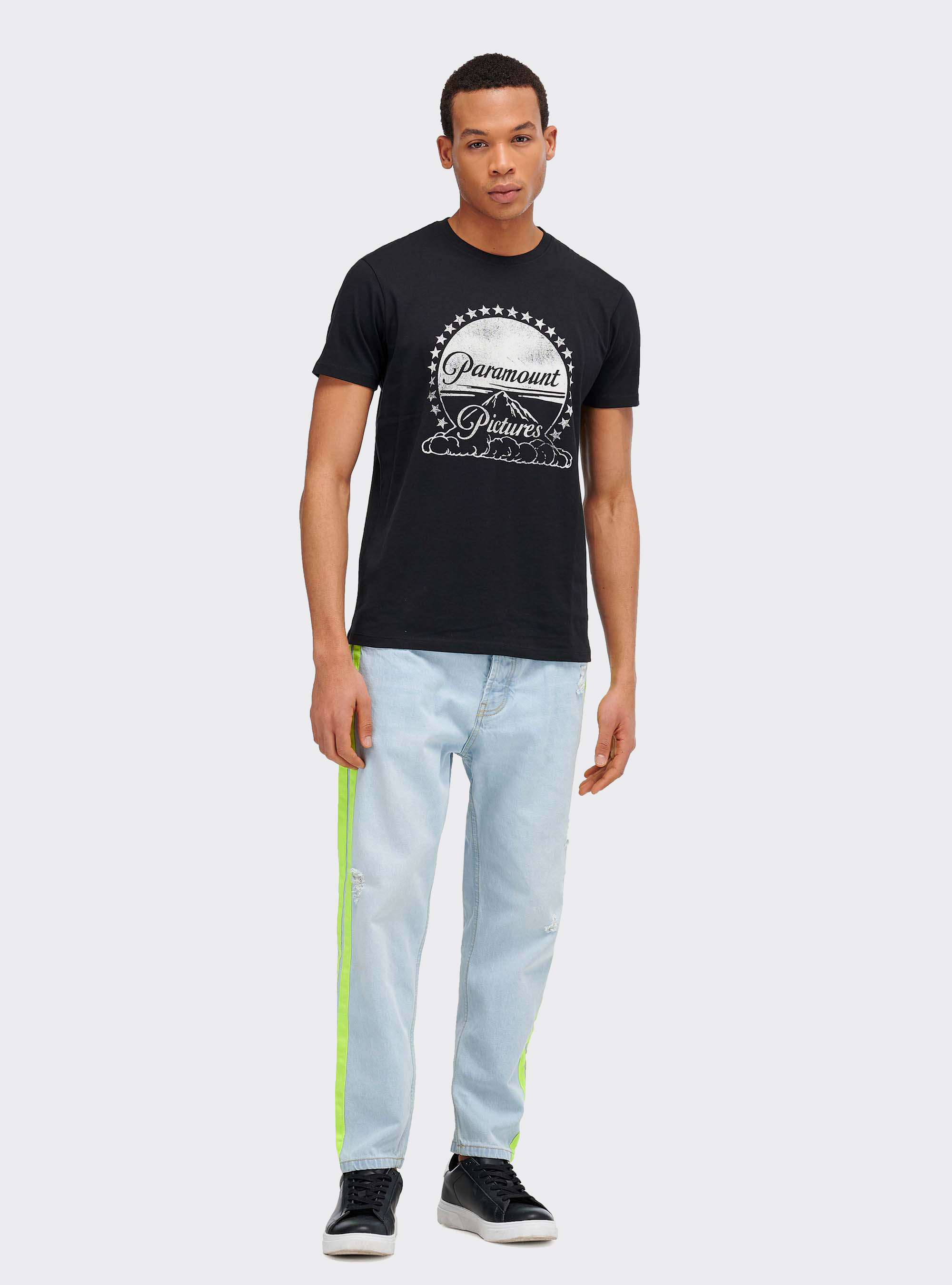 T-shirt Paramount, BLACK