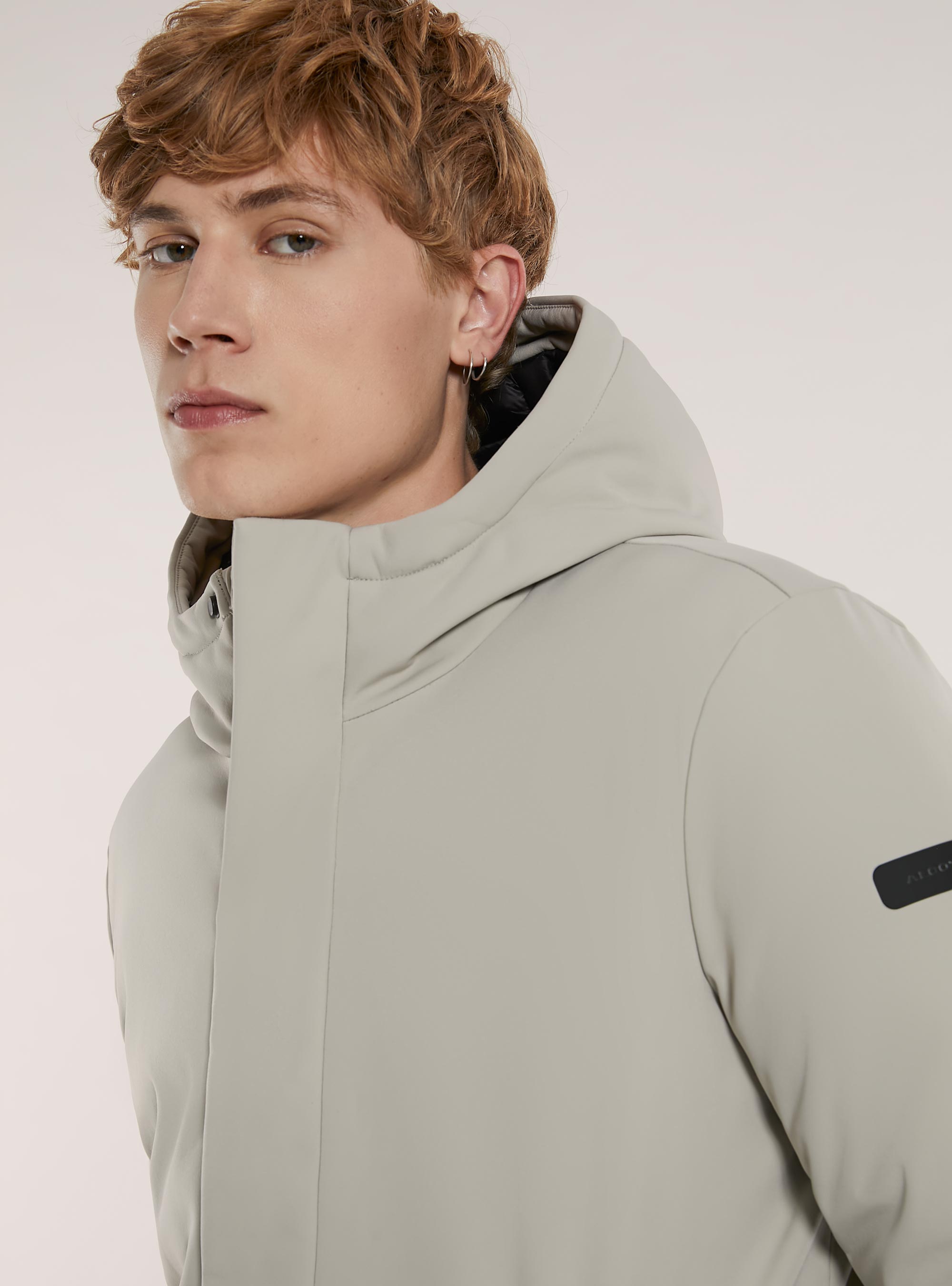 Giubbotto in tessuto tecnico con imbottitura riciclata, CR3 CREAM LIGHT