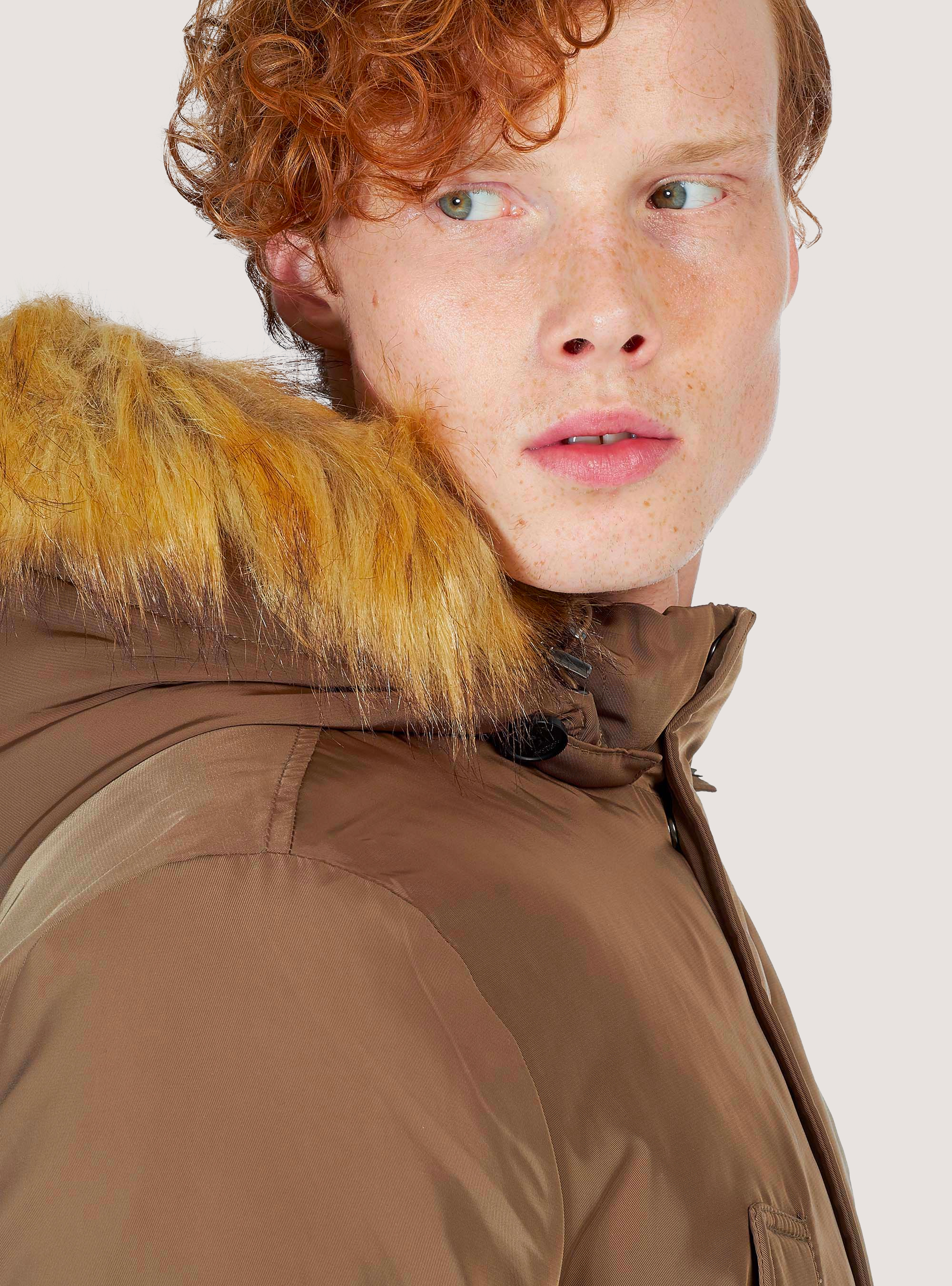 Blouson avec fourrure amovible, C5557 BEIGE