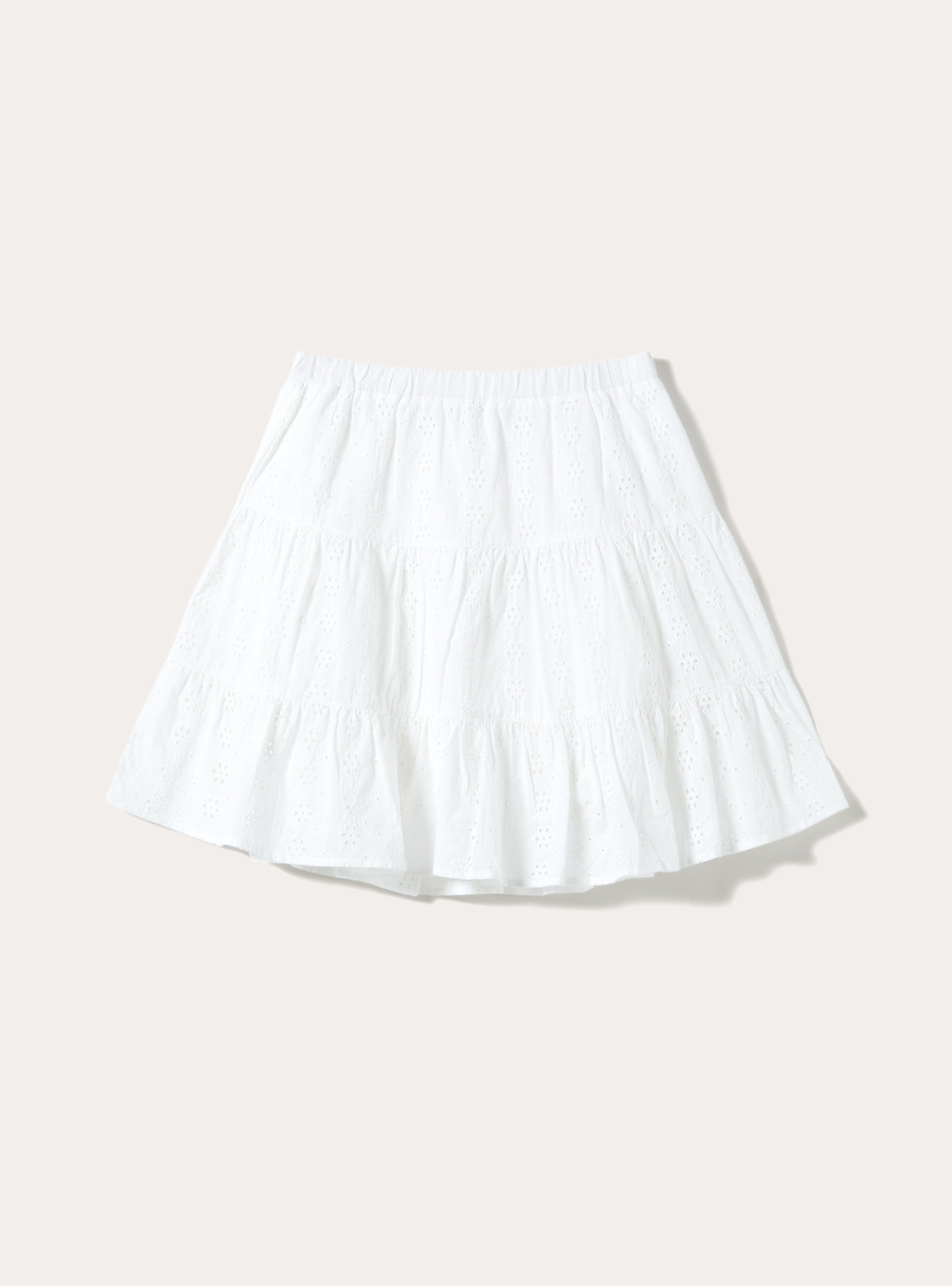St. Gallen lace skirt, WH1 OFF WHITE