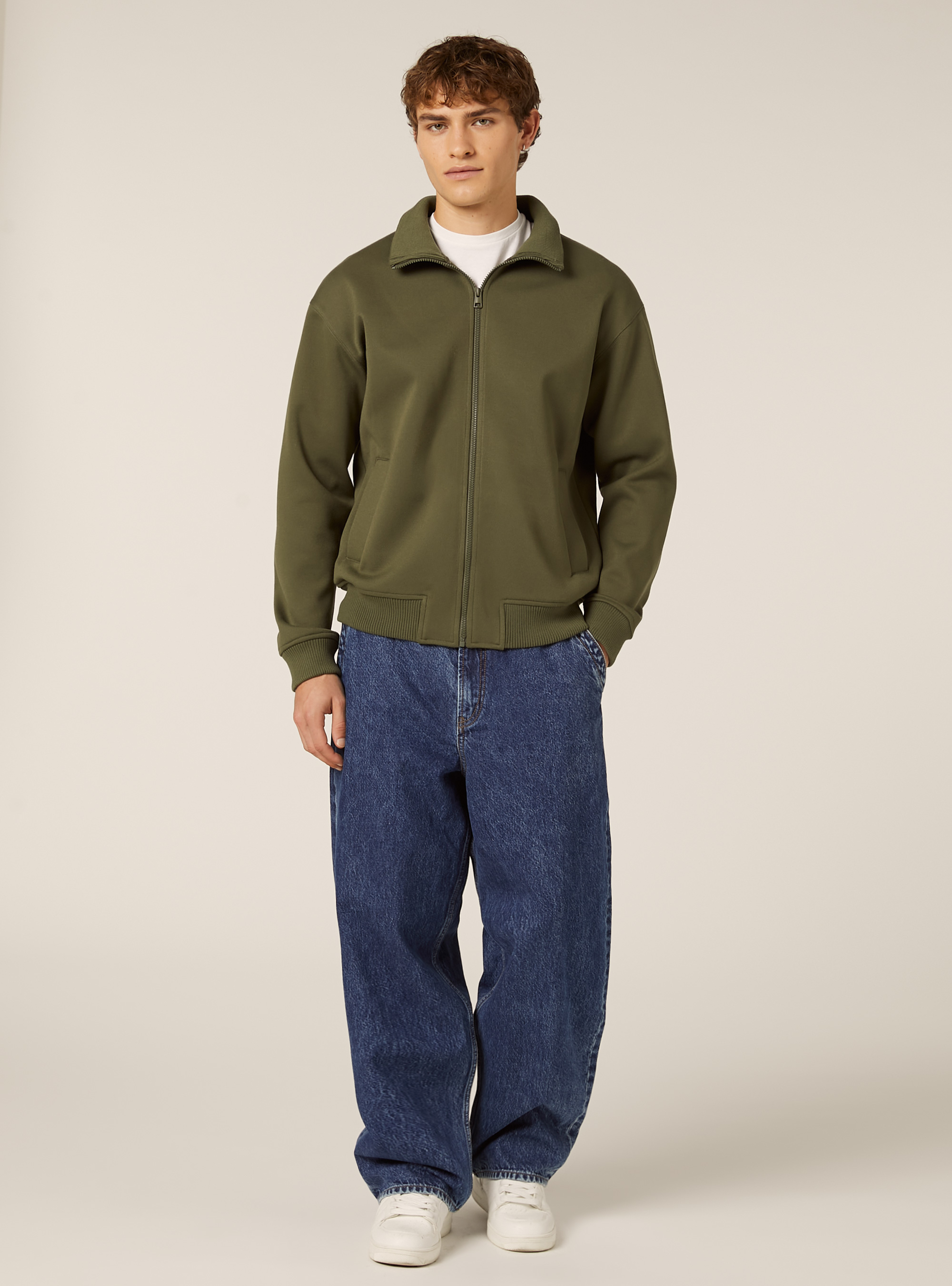 Half-zip jacket, KY2 KAKY MEDIUM