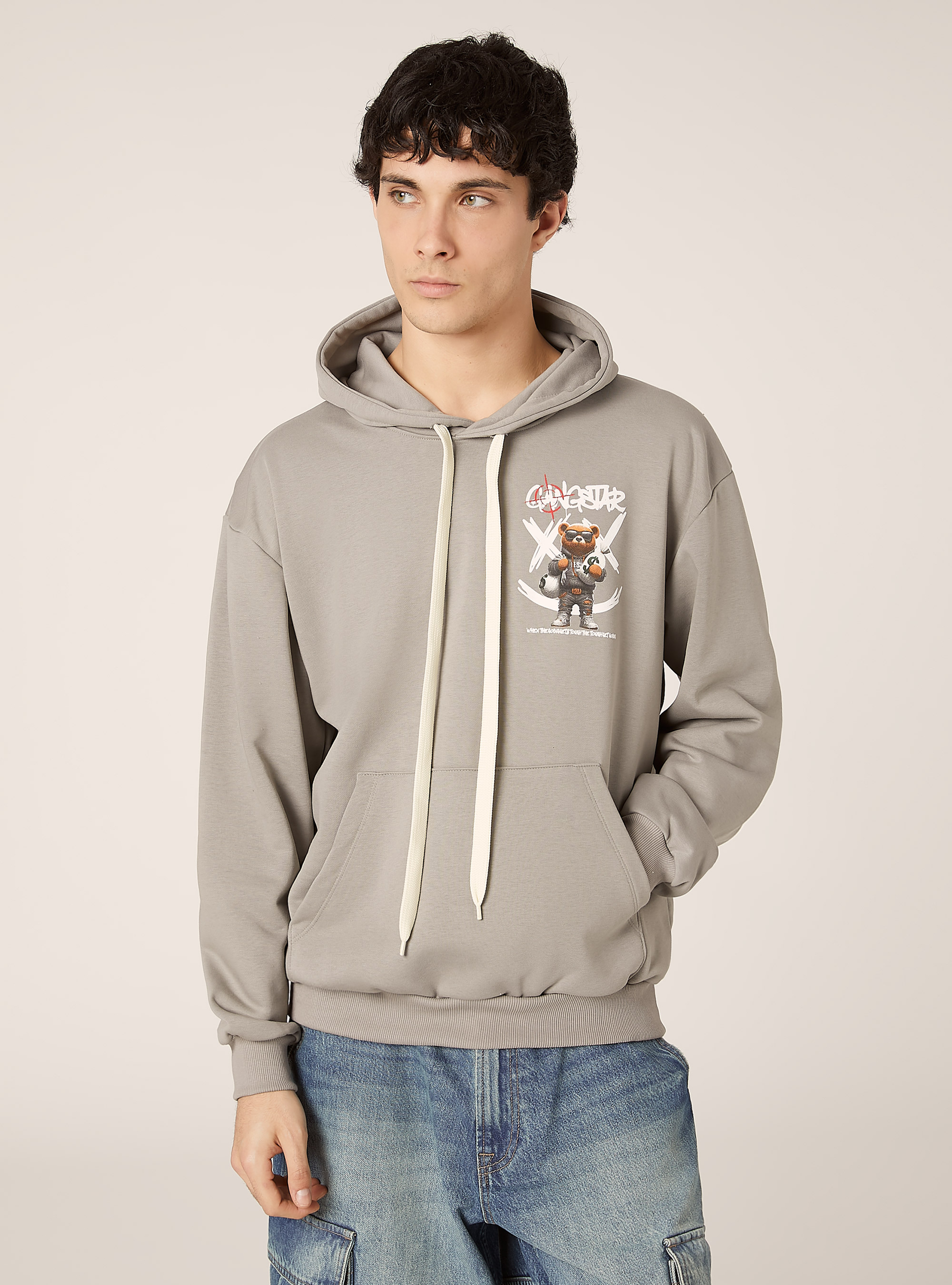 Sudadera con capucha POP STATEMENT, GY2 GREY MEDIUM