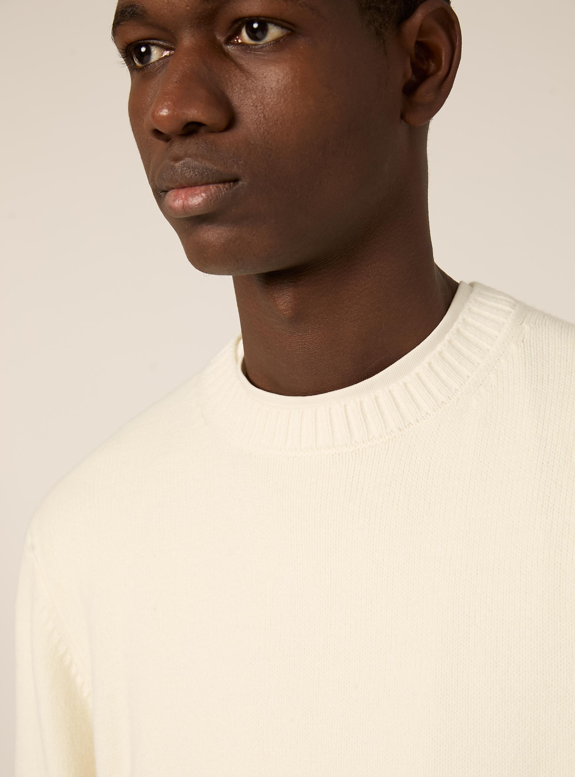 Maglione girocollo, WH1 OFF WHITE