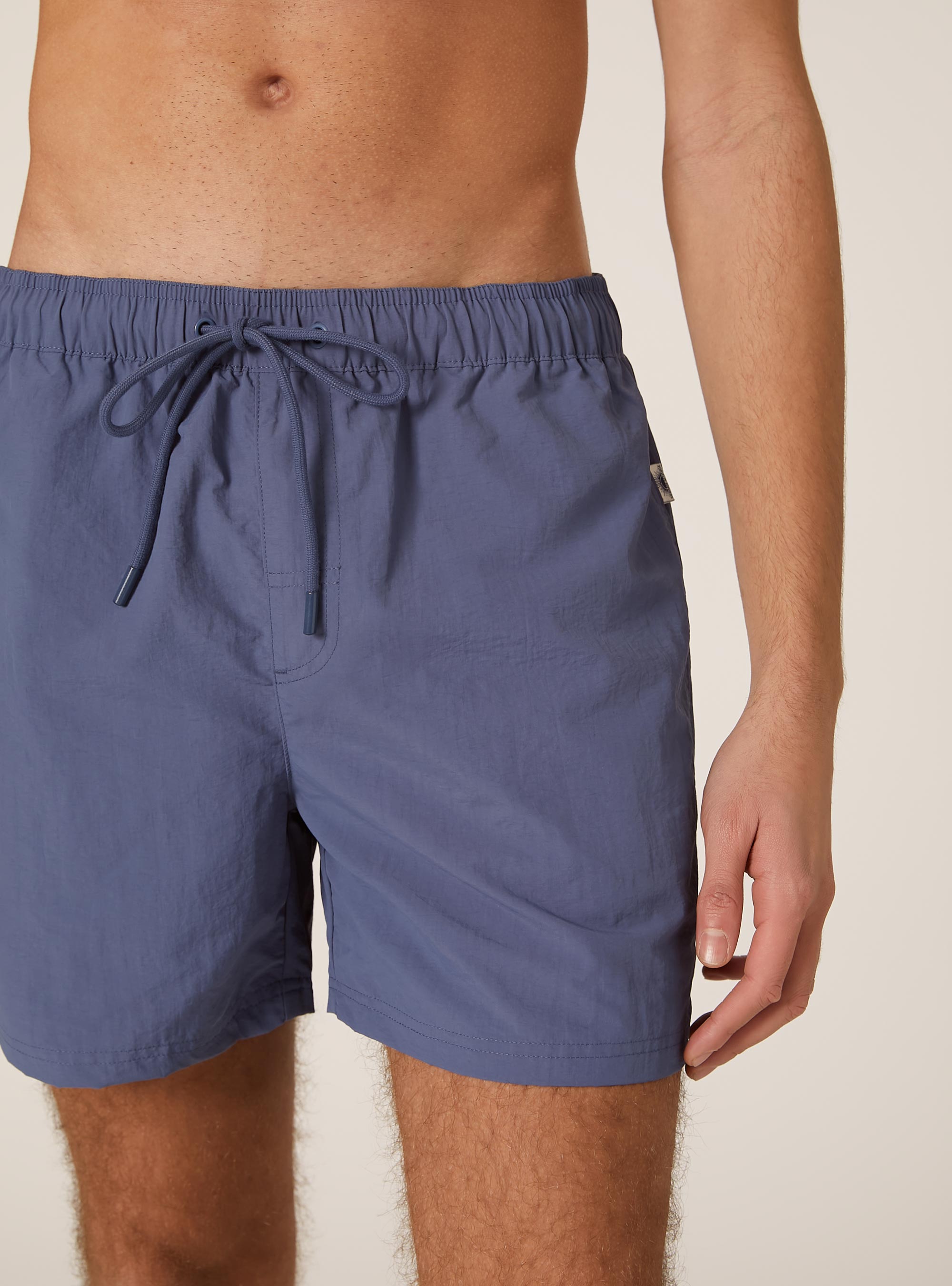 Maillot de bain uni avec poche arri&egrave;re, IN1 INDIGO DARK