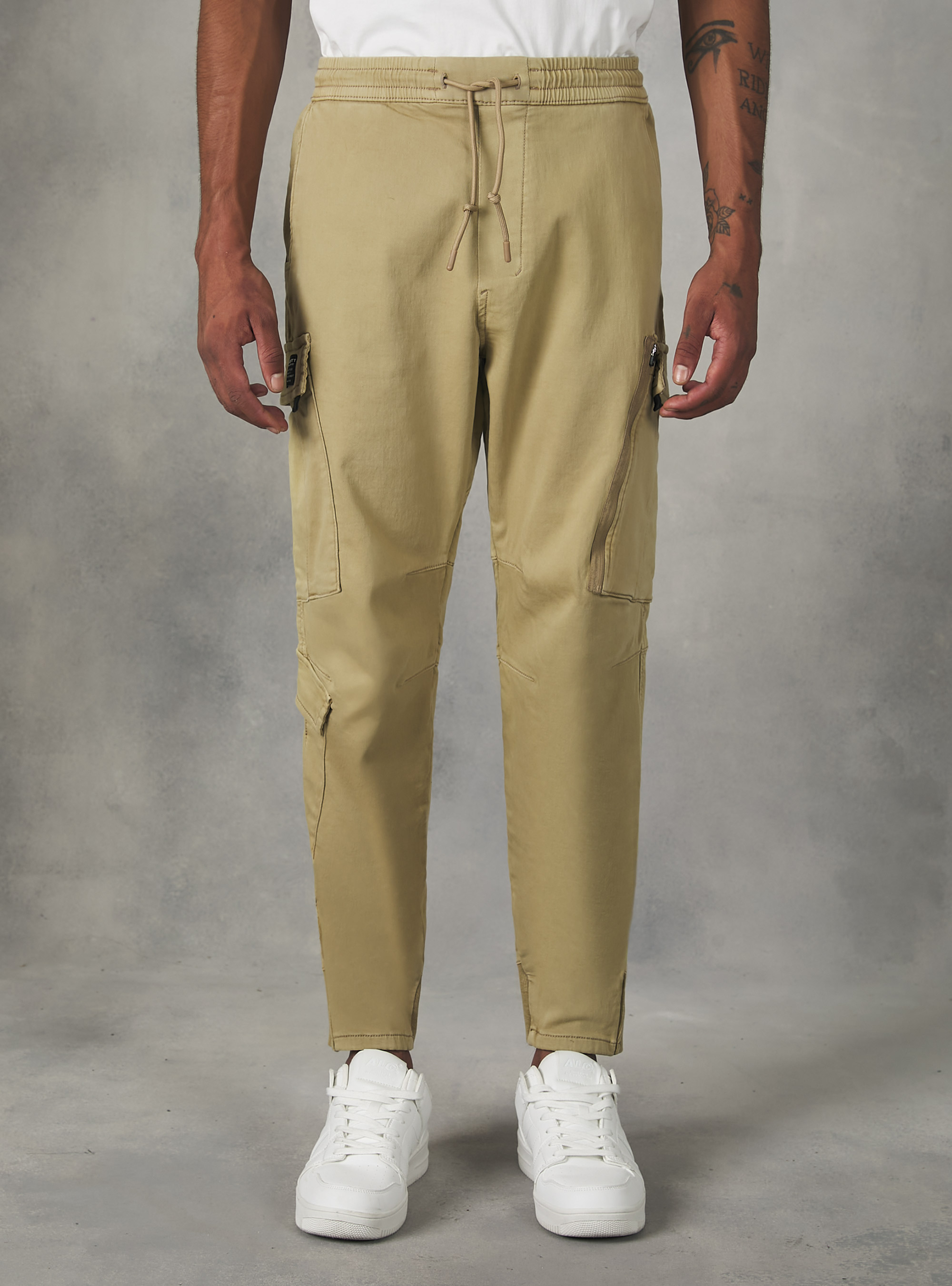Pantalon de jogging avec grandes poches, BG2 BEIGE MEDIUM