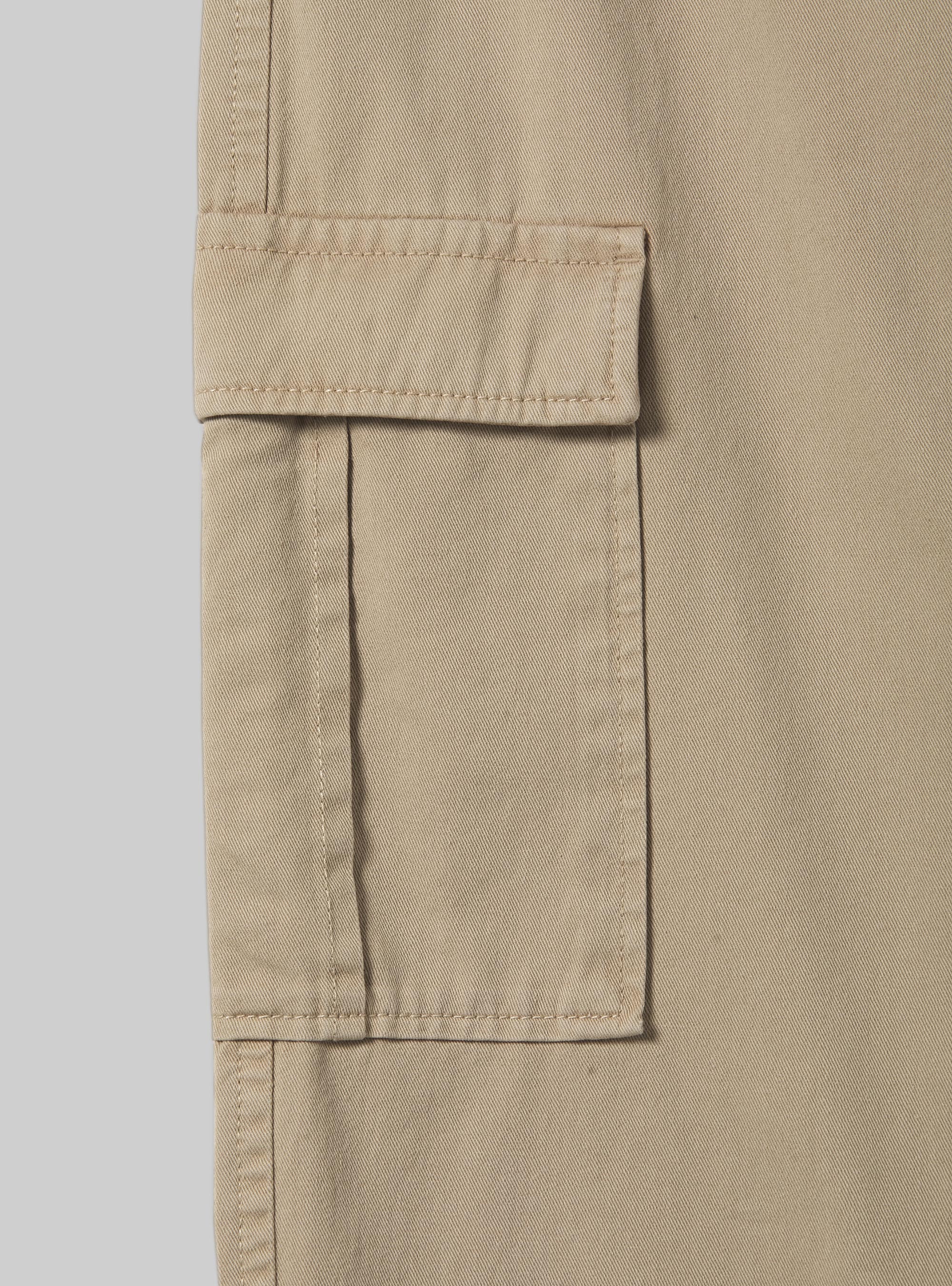 Twill cargo trousers