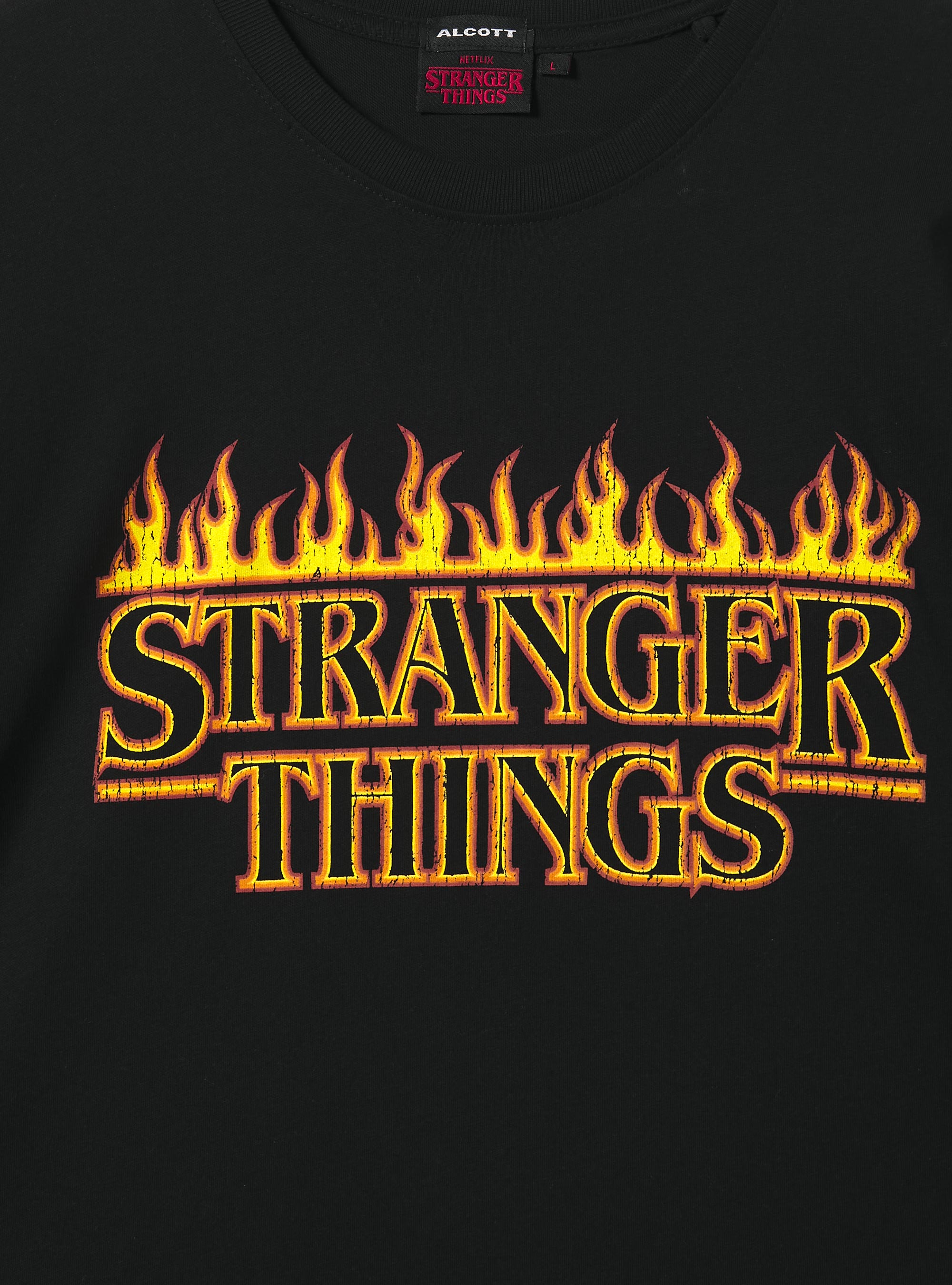 Maglietta Stranger Things / Alcott, BK1 BLACK