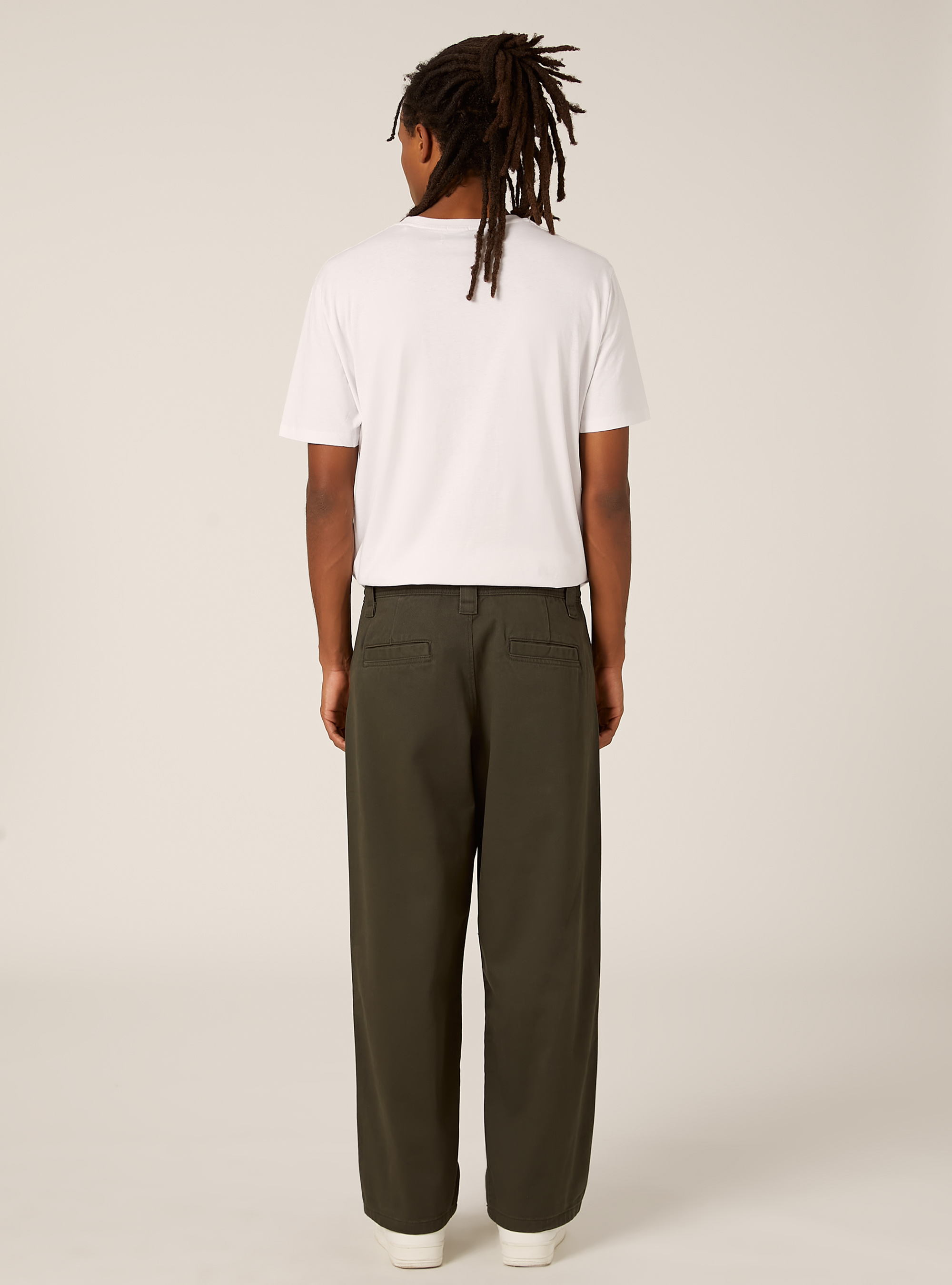 Chino in twill, KY1 KAKY DARK