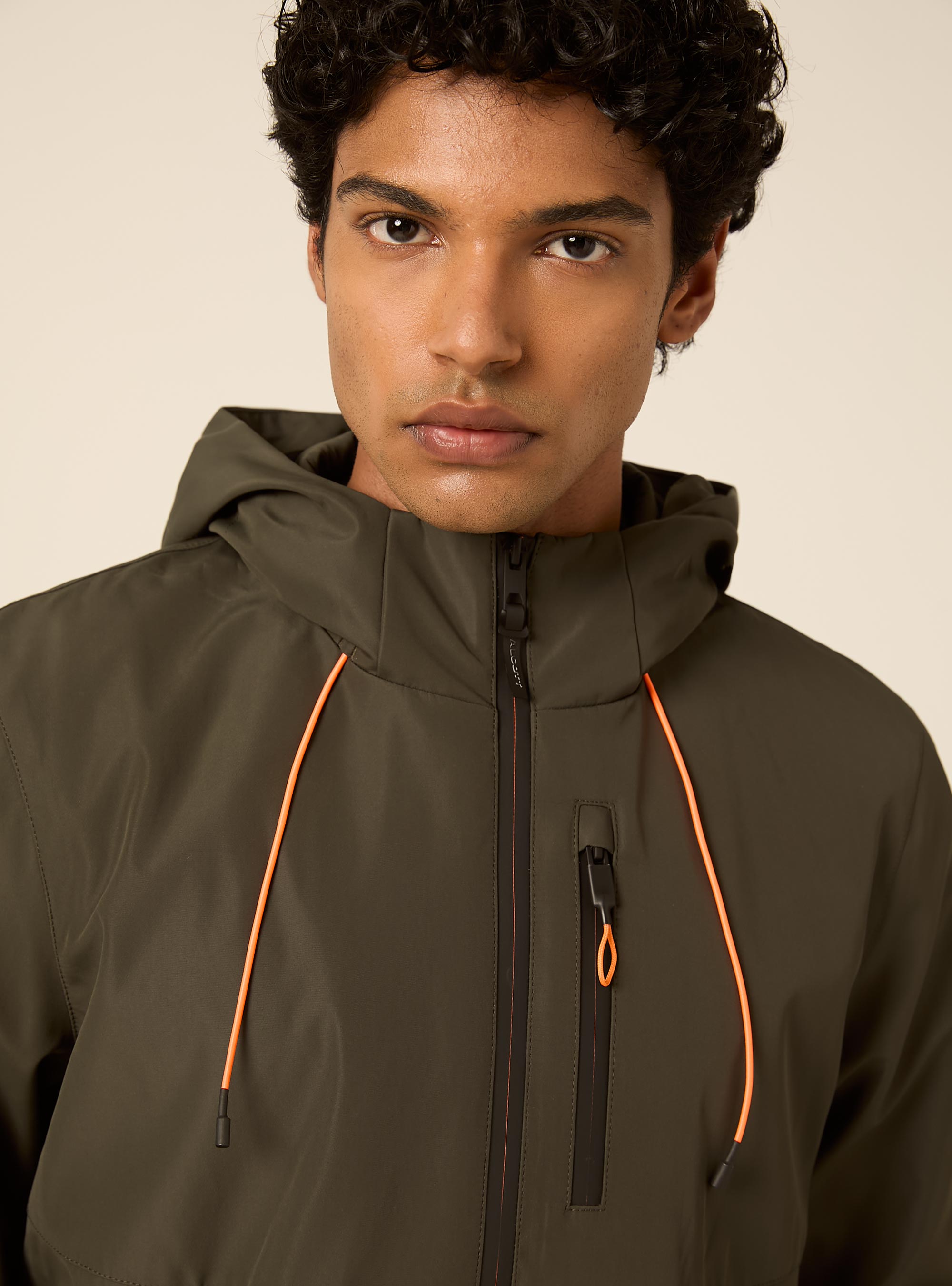Bomber antivento con cappuccio, KY1 KAKY DARK