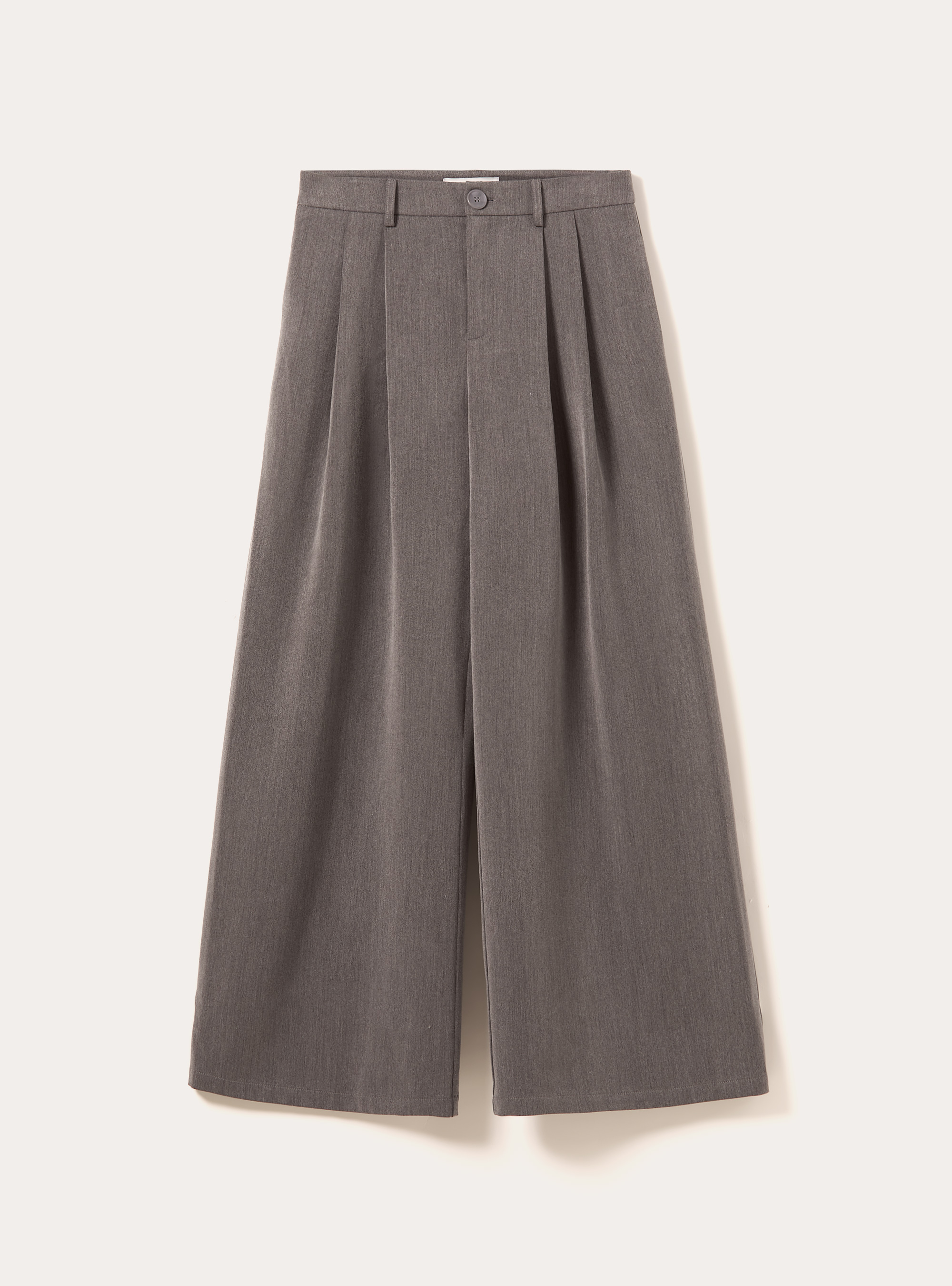Wide-leg trousers with pleats, GY2 GREY MEDIUM