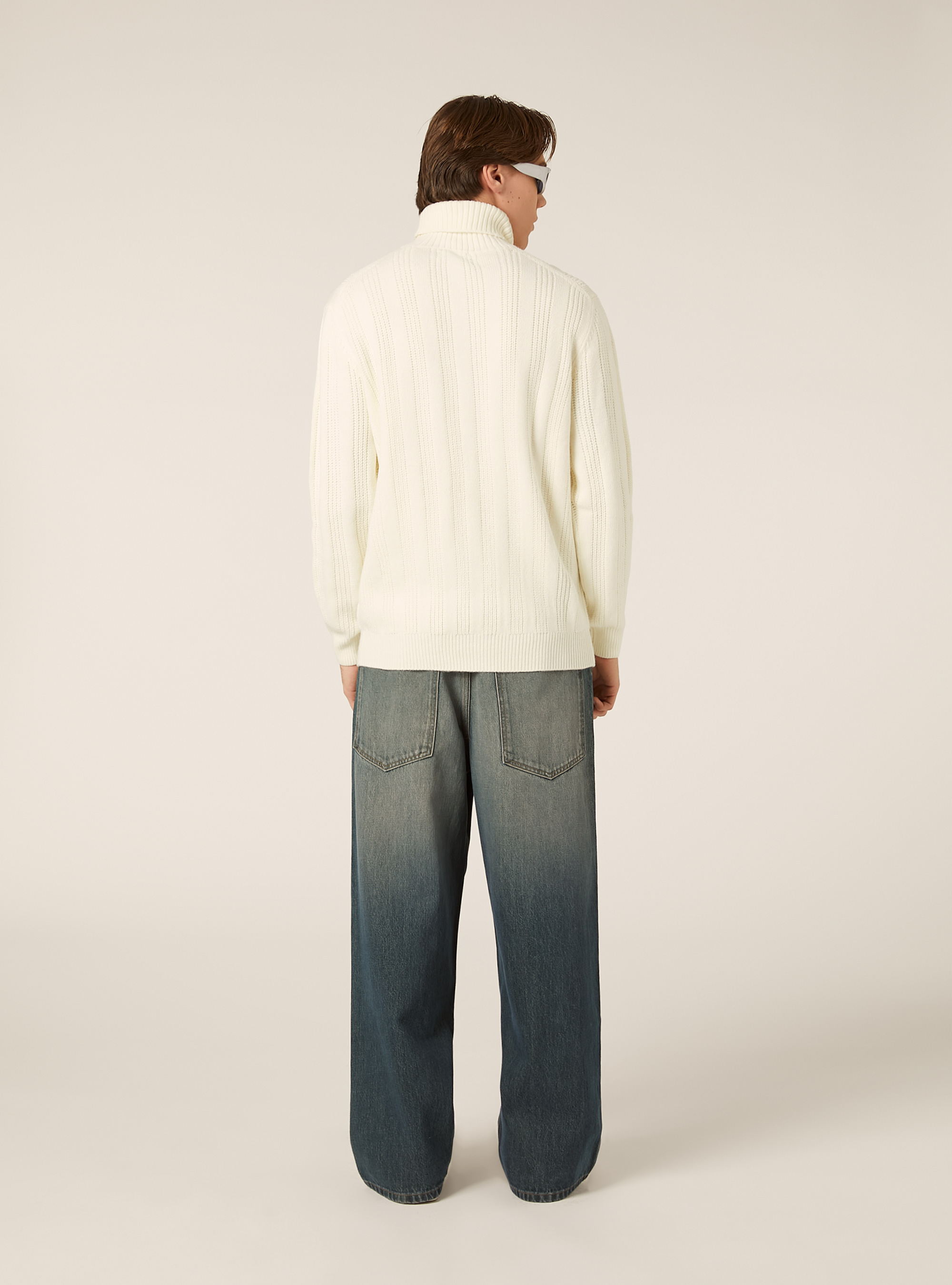 Maglione collo alto, CR3 CREAM LIGHT