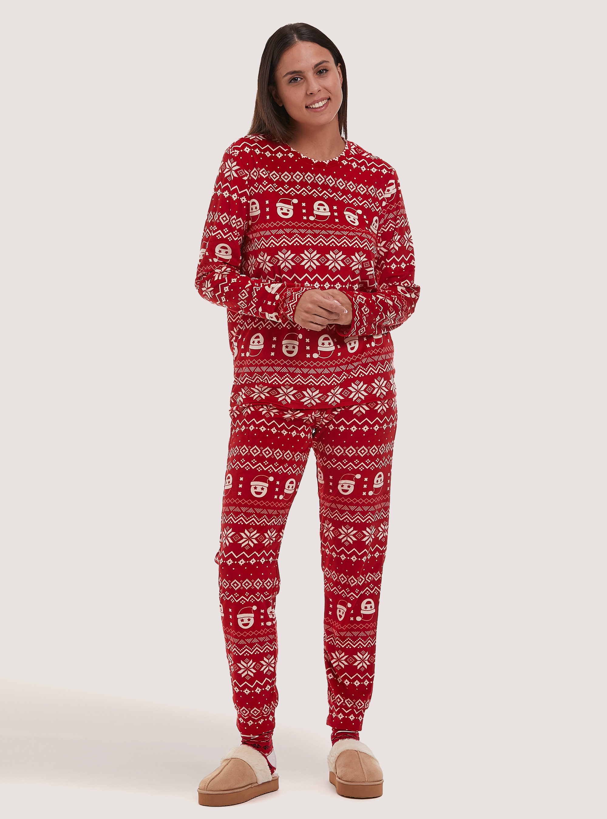 Christmas Family Collection all over pyjamas, RD2 RED MEDIUM