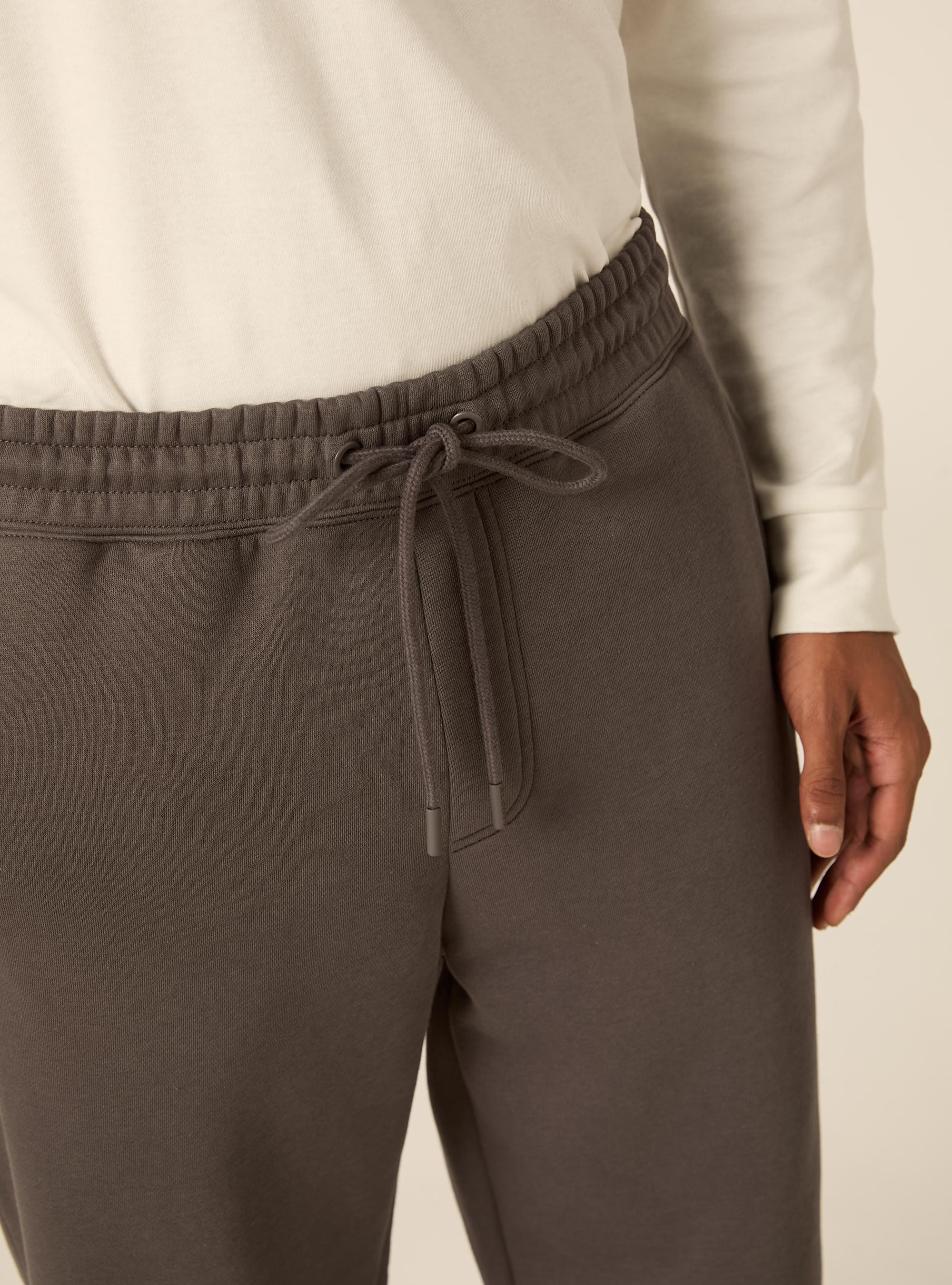 Jogger basico con coulisse ed elastico in vita, GY1 GREY DARK