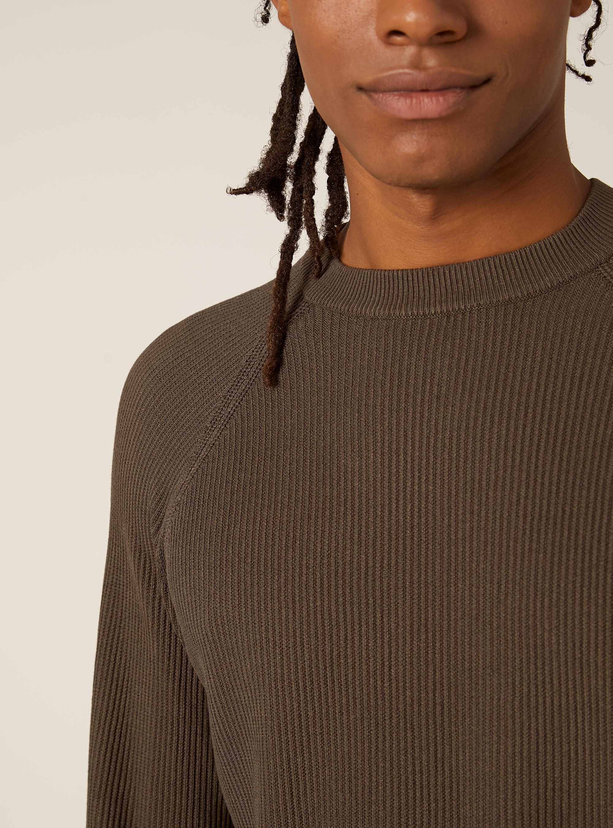 Jersey ligero de canalé, TB2 TOBACCO MEDIUM