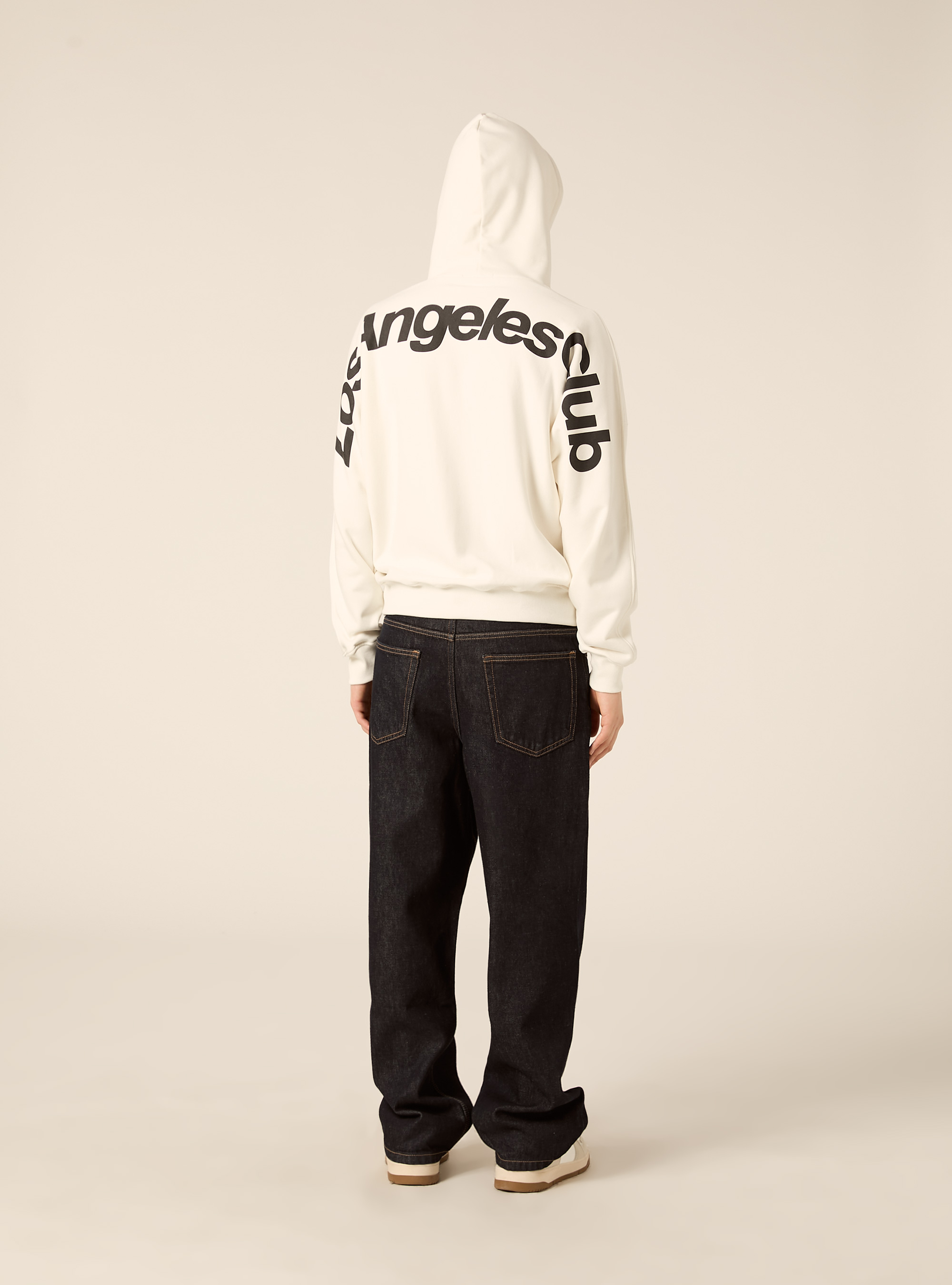 Felpa boxy con stampa puff, WH1 OFF WHITE