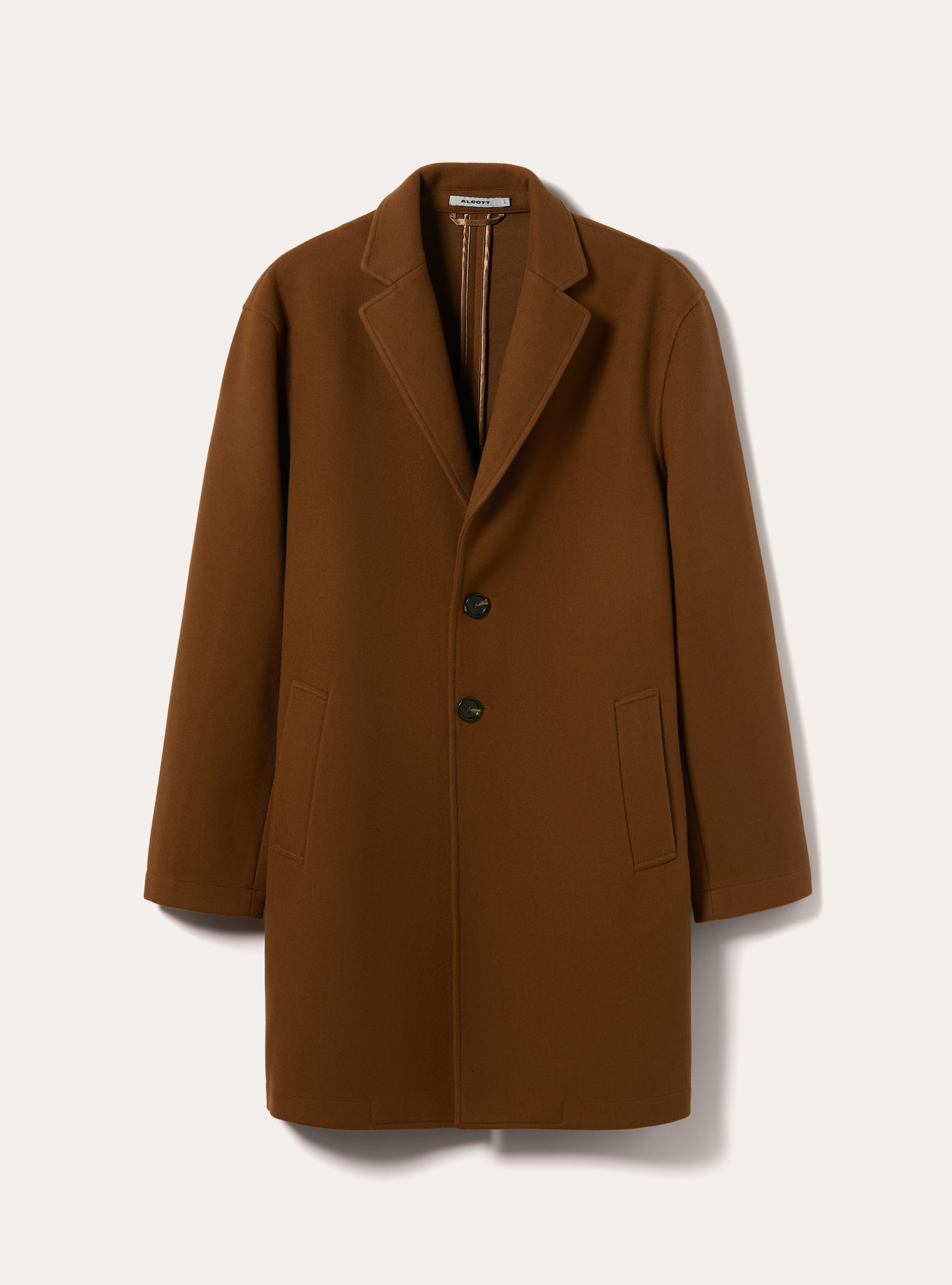 Single-breasted coat, TB2 TOBACCO MEDIUM
