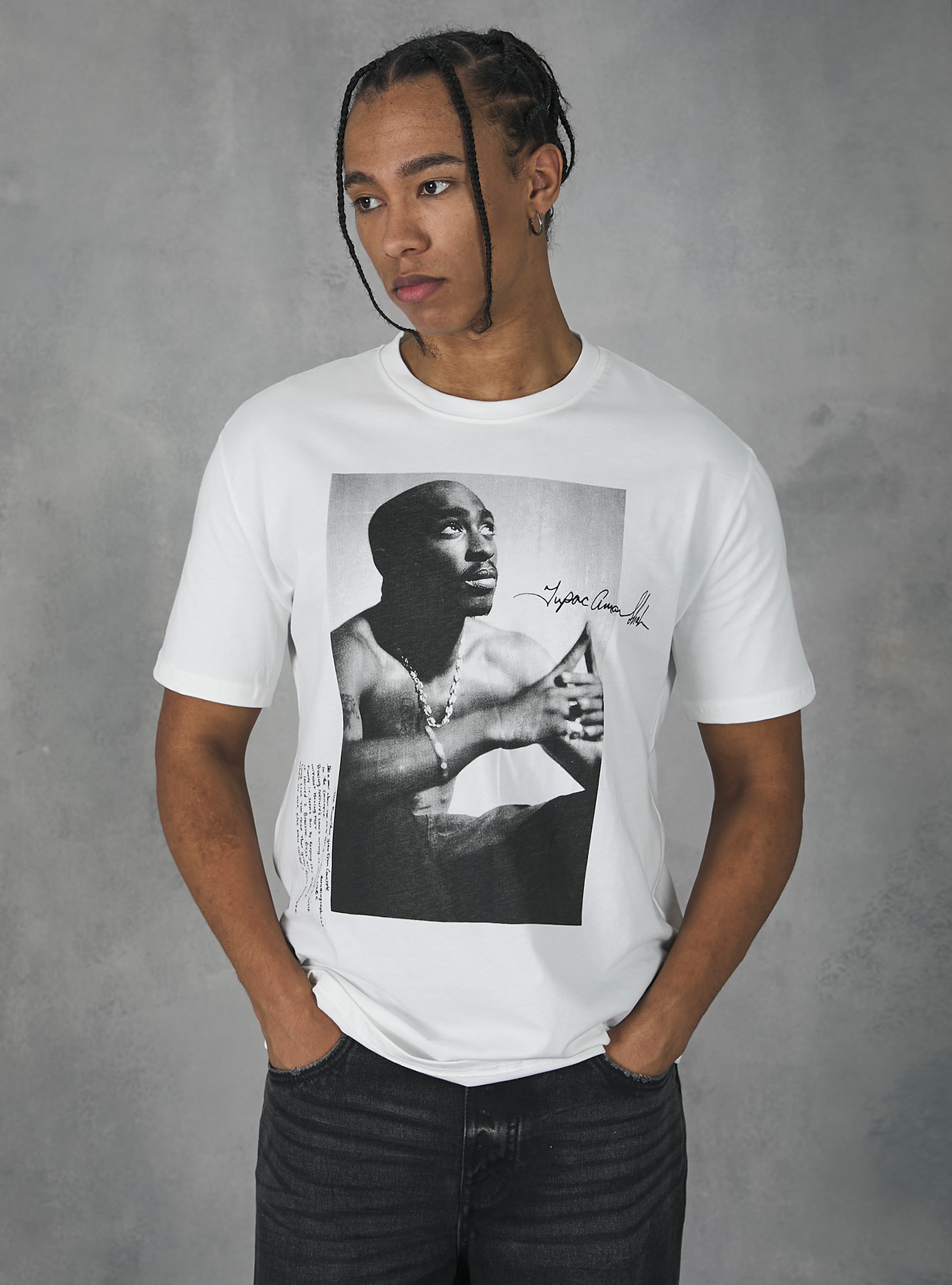 Tupac / Alcott t-shirt, WH1 OFF WHITE