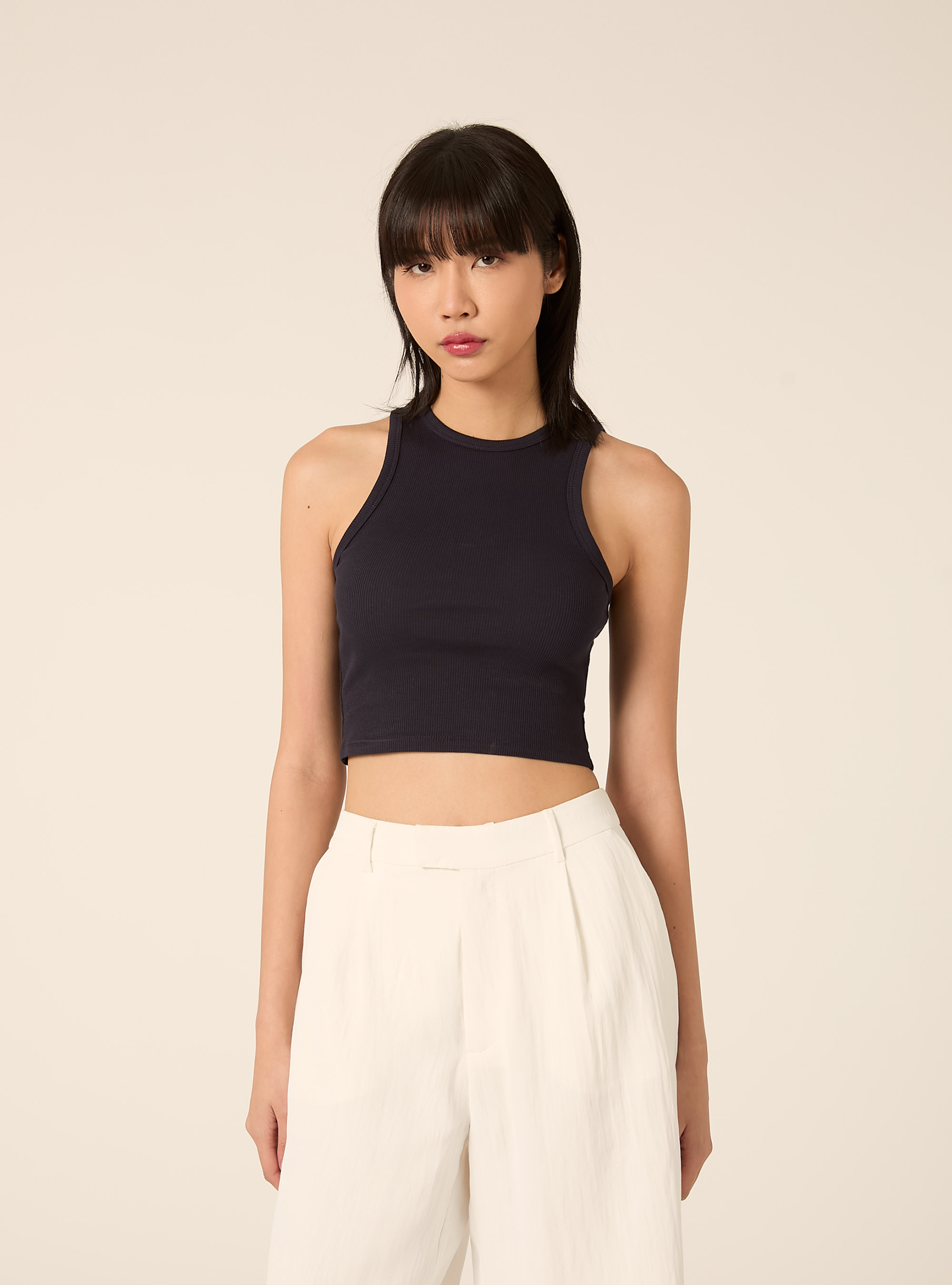 Canotta basic in cannete', NA3 NAVY LIGHT