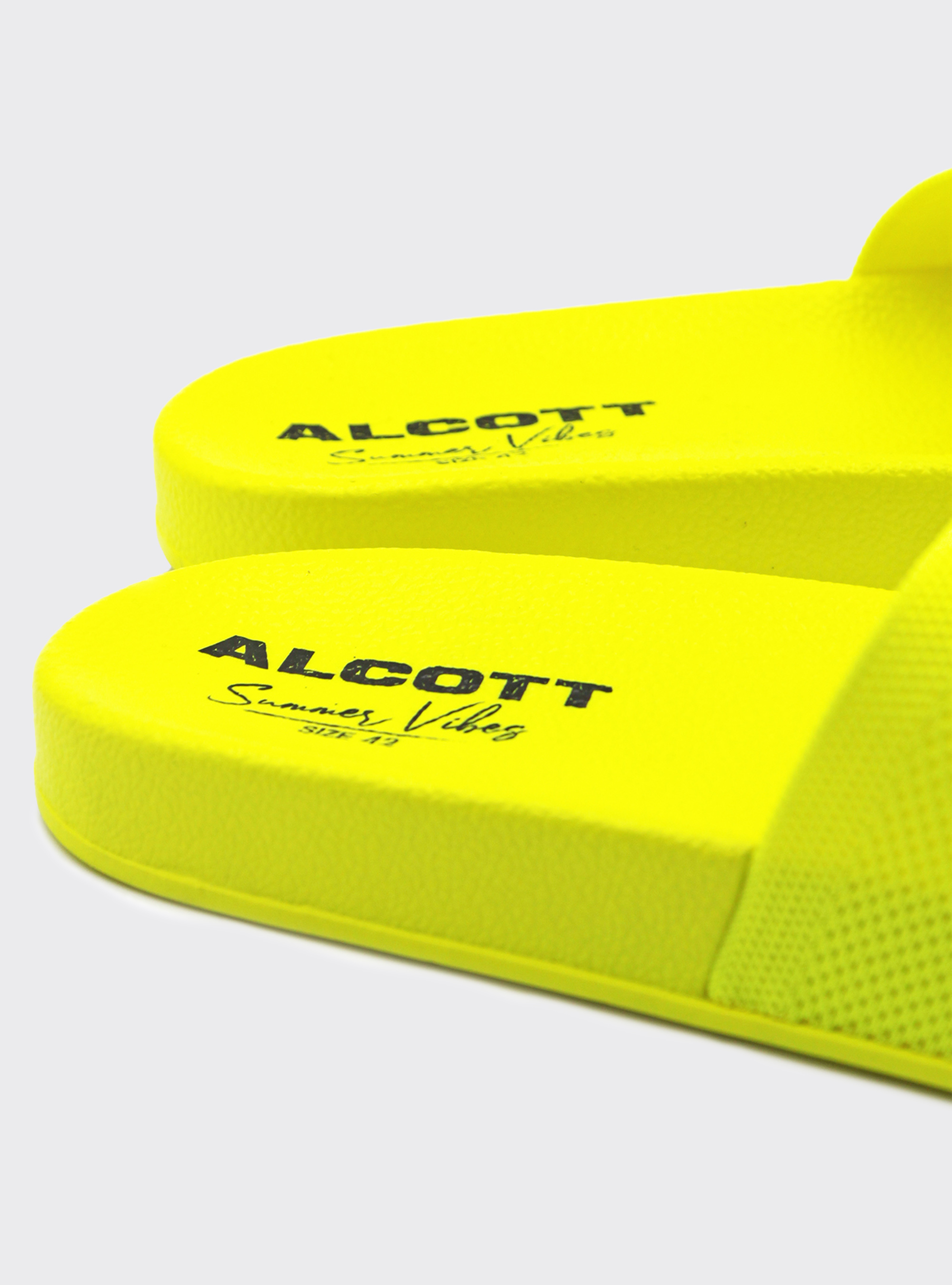 Ciabatte uomo design leggero fosforescenti, GIALLO