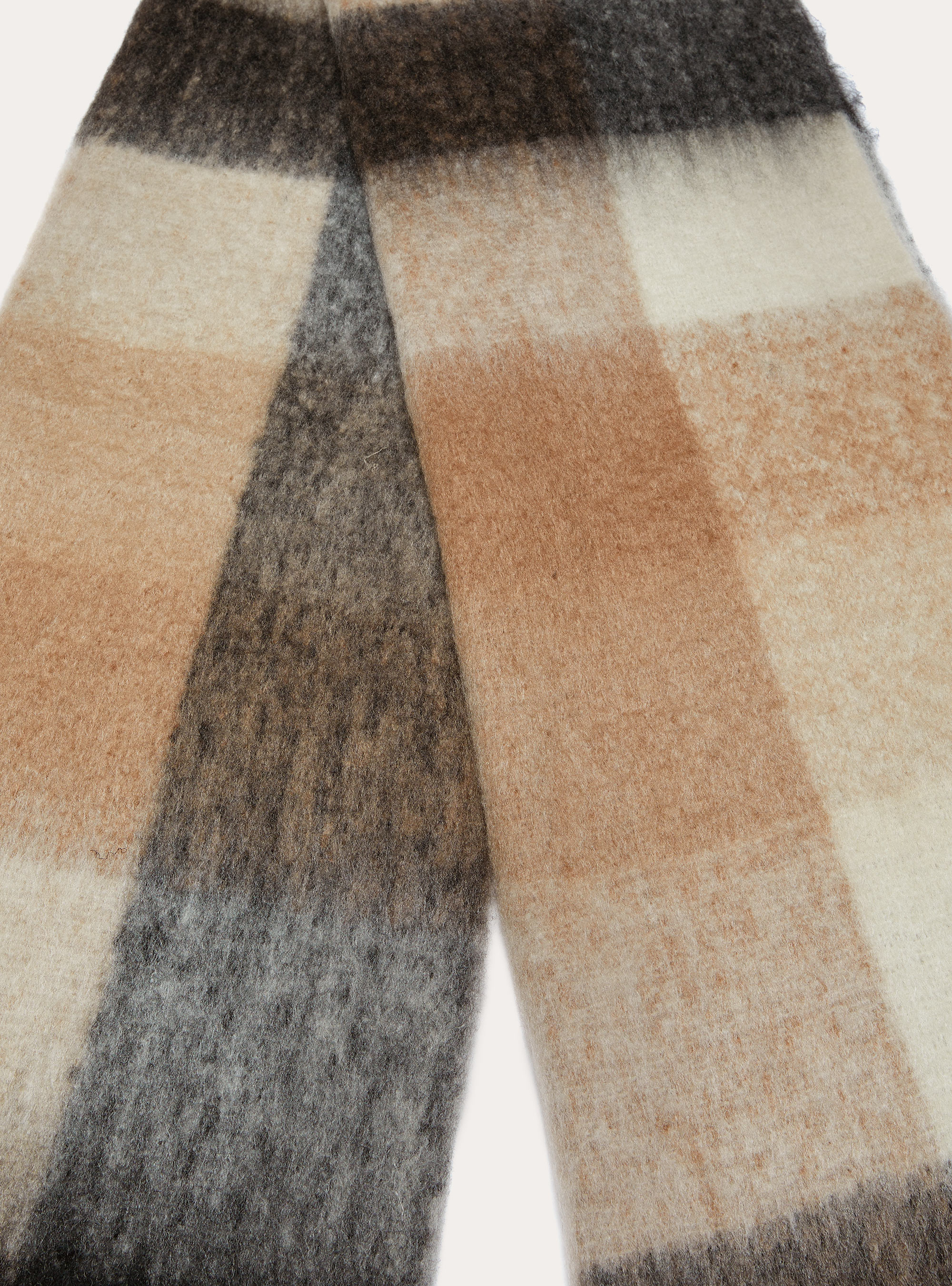 Sciarpa basic con quadri, TB2 TOBACCO MEDIUM