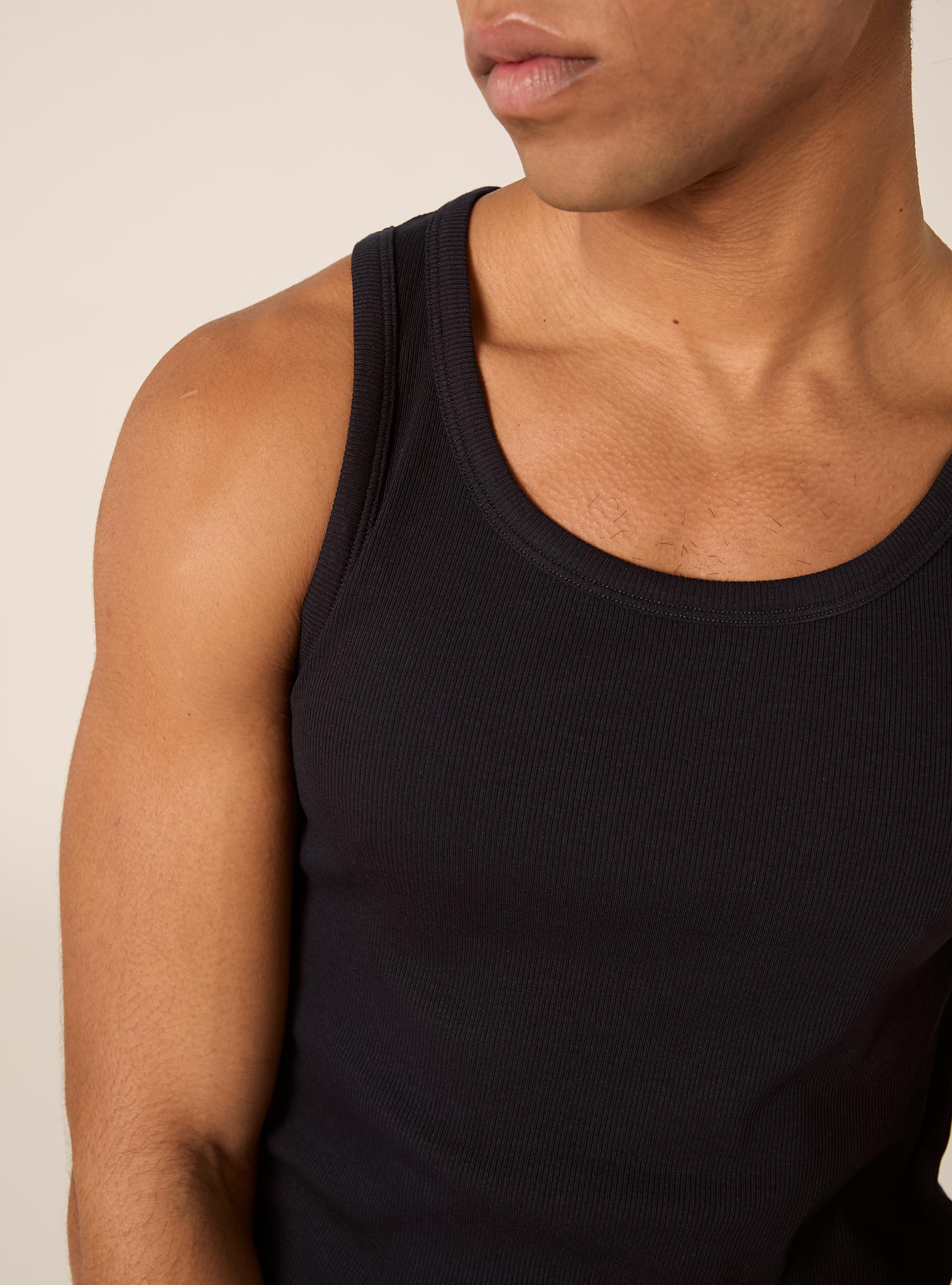 Camiseta de Tirantes B&aacute;sica Slim Fit de Canal&eacute;, NA1 NAVY DARK